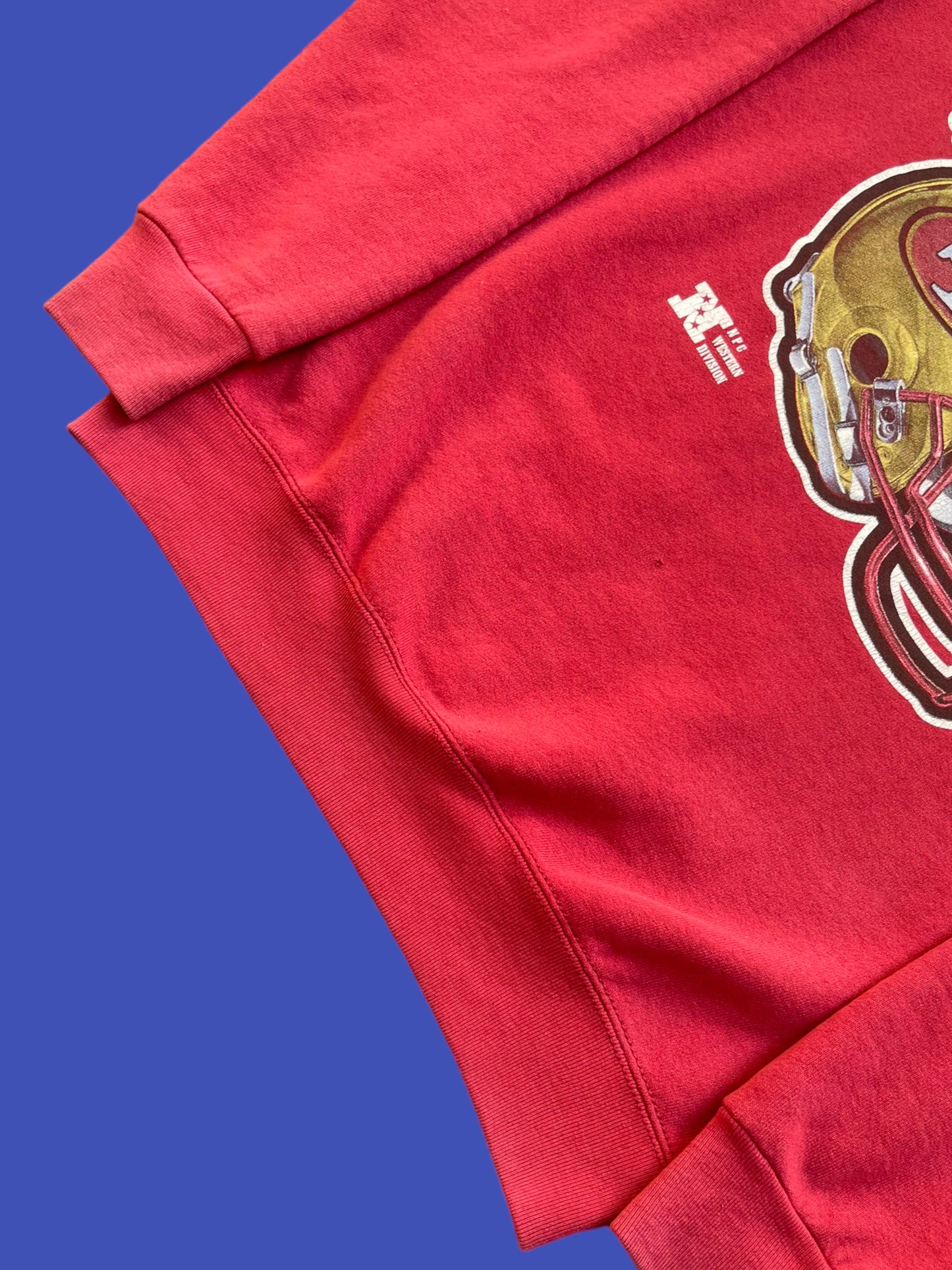 VINTAGE 49ERS HELMET CREWNECK (M)