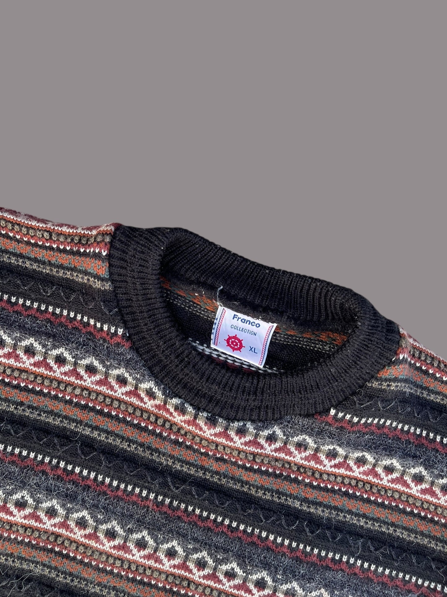 VINTAGE FRANCO COLLECTION COOGI VIBES SWEATER (L TO XL)