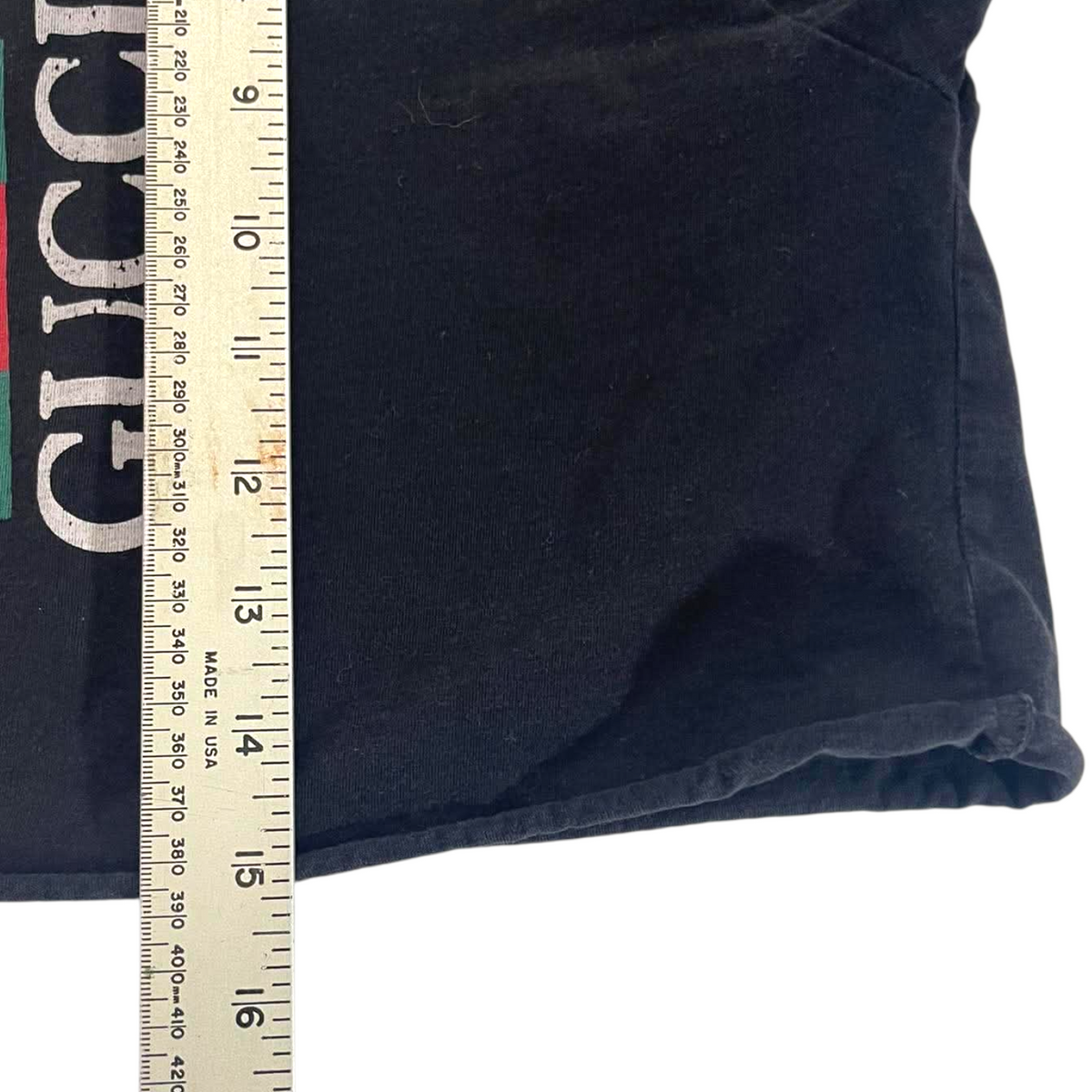 BL GUCCI BLACK CROP TOP (BEST FIT S)