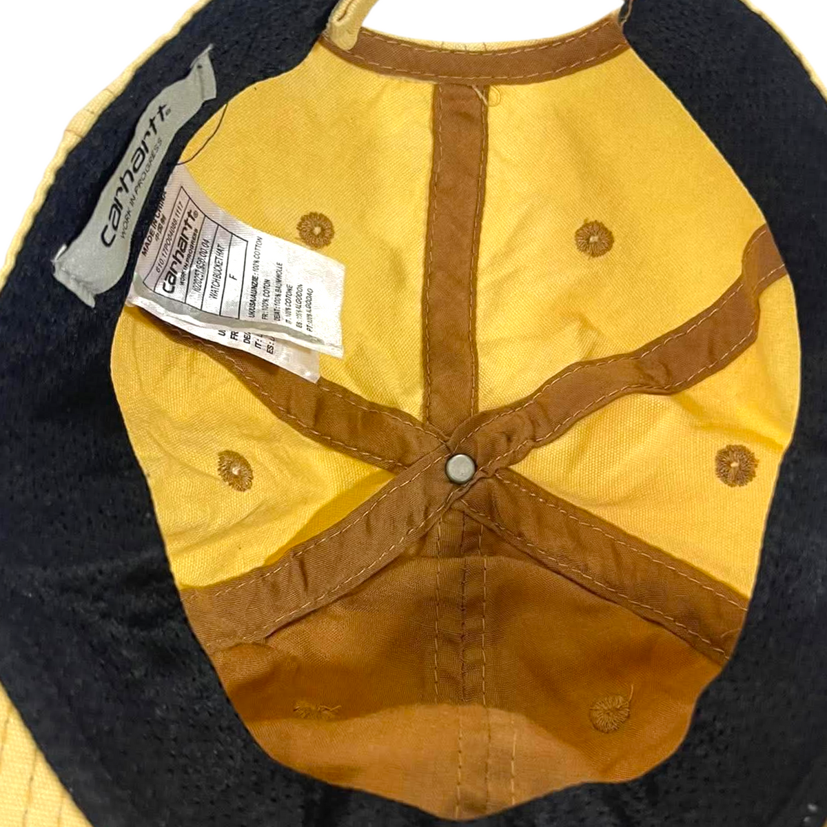 VINTAGE CARHARTT TAN CANVAS CAP (OSFA)