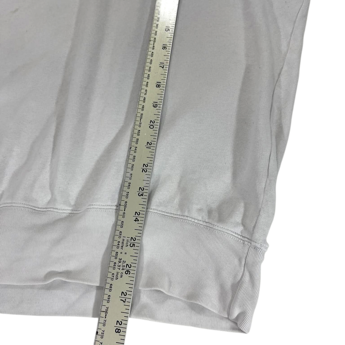 POLO RALPH LAUREN WHITE CREWNECK (M - L)