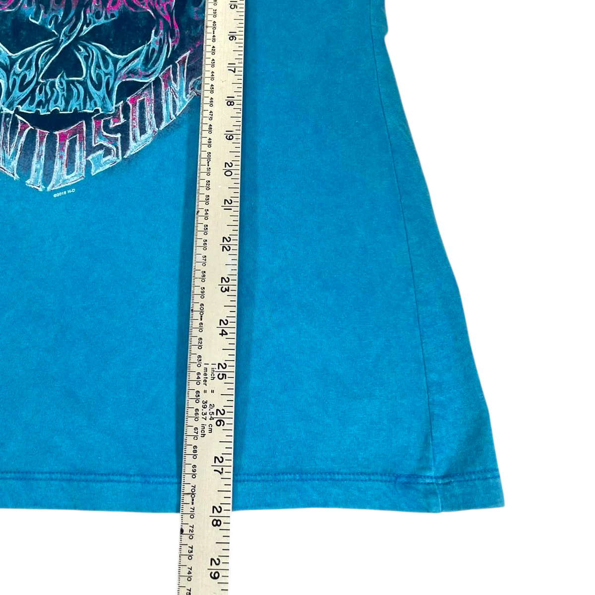 HARLEY DAVIDSON BLUE SHIRT (L)