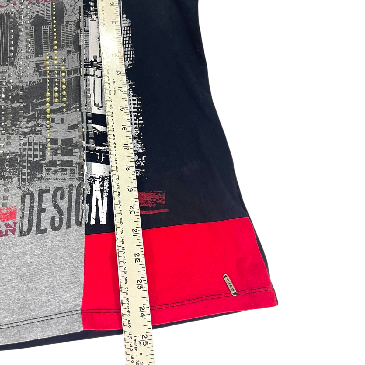 Y2K CHICAGO LONDON 3/4 SLEEVE SHIRT (L)