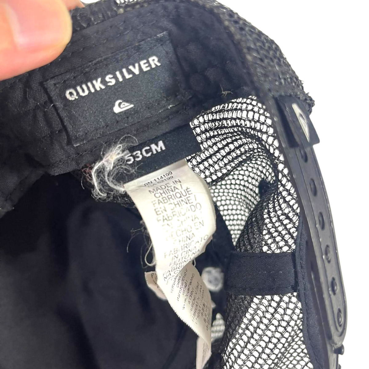 QUIKSILVER BLUE AND ORANGE CAP (OSFA)
