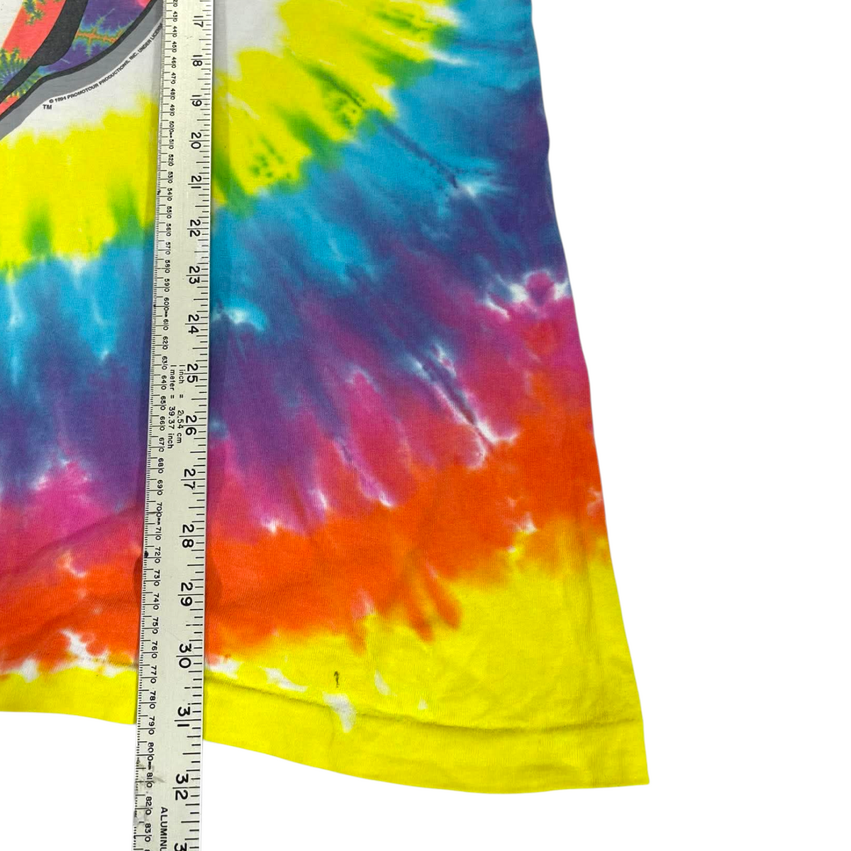 VINTAGE SINGLE STITCHED ROLLING STONE TIE DYE SHIRT (XL)