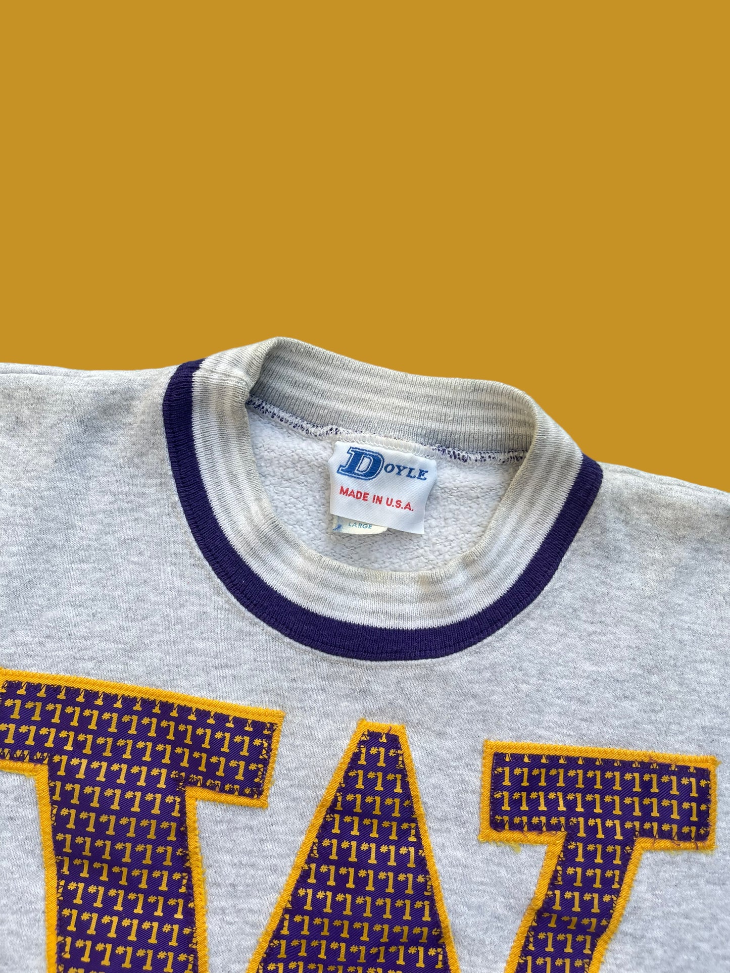 VINTAGE 91 WASHINGTON CHAMPIONS CREWNECK (L)