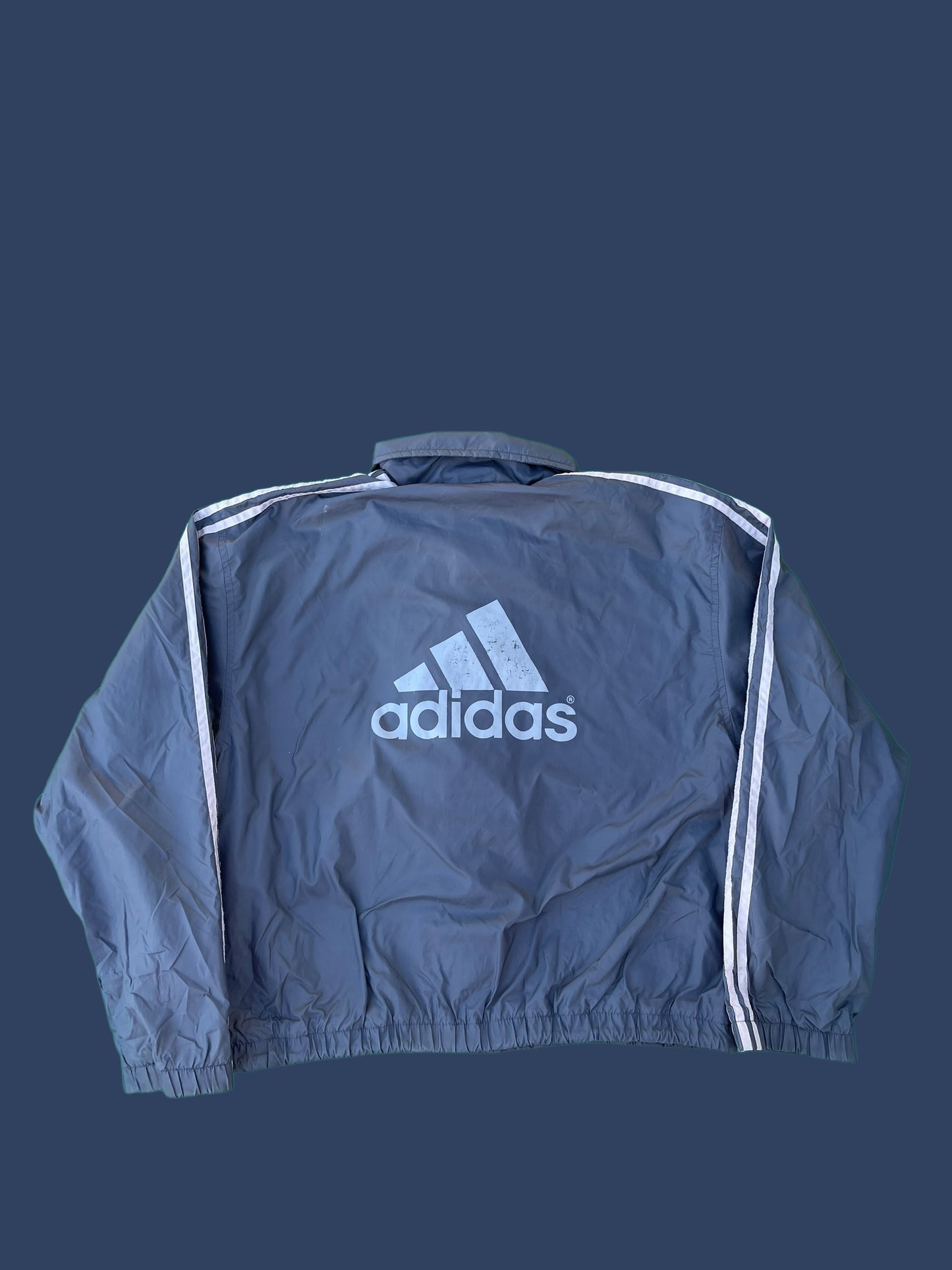 VINTAGE GREY ADIDAS JACKET (M)