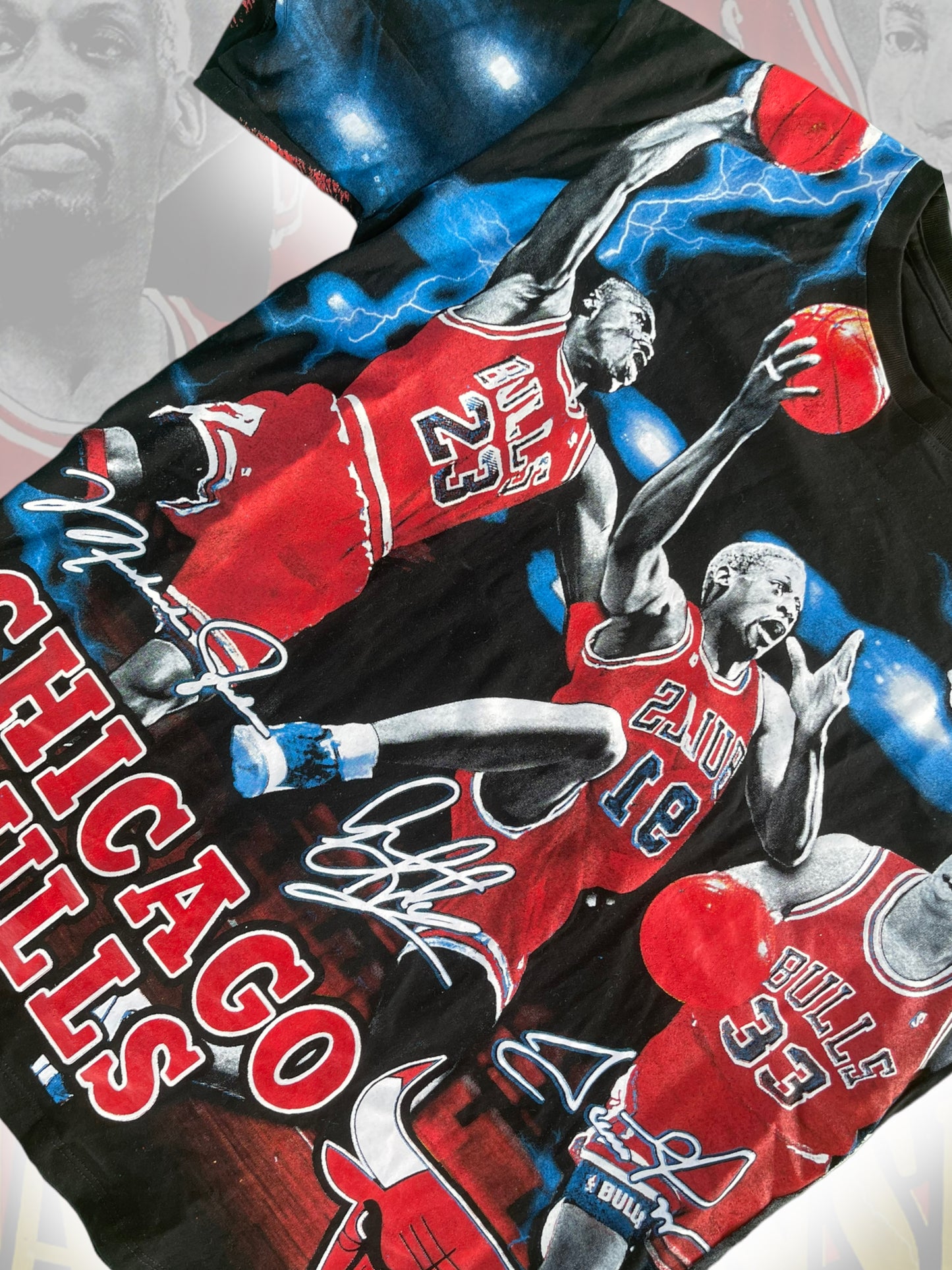 BOOTLEG AOP BULLS SHIRT (L)