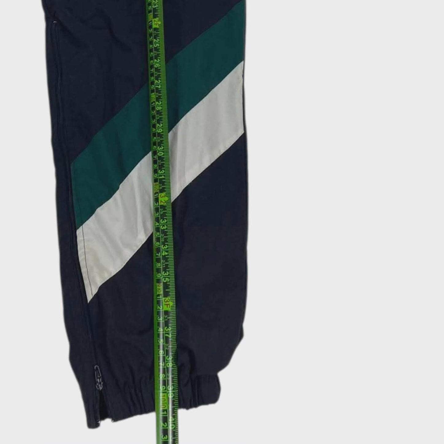 90S TRACK PANTS WITH GREEN AND WHITE STRIPES (S-M)