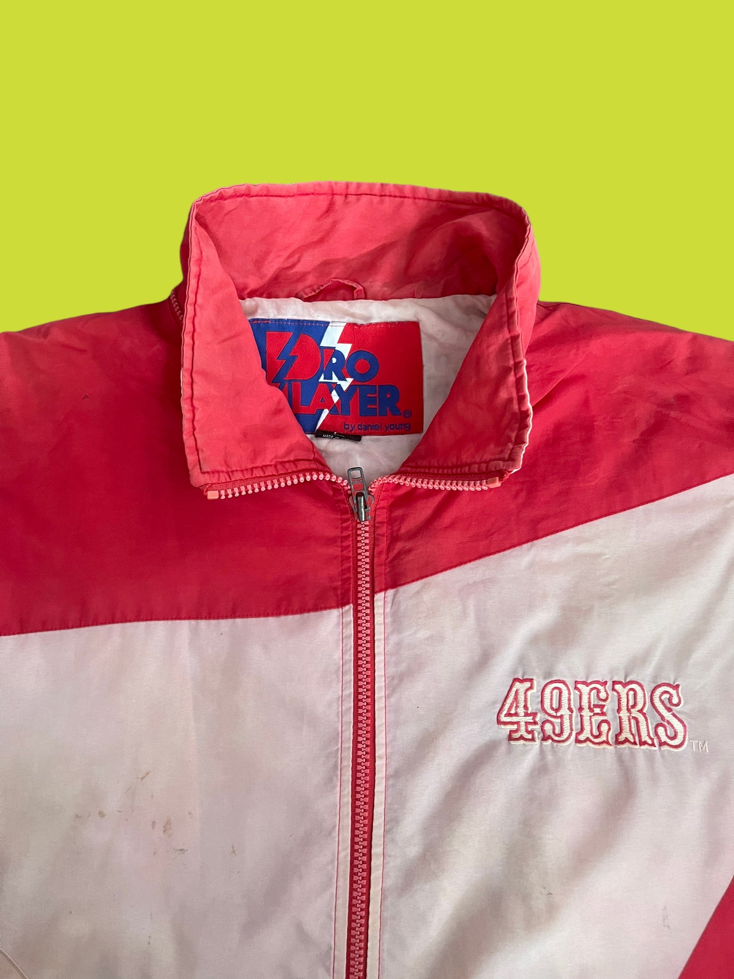 VINTAGE SF 49ERS JACKET BY PRO PLAYER (L TO XL)