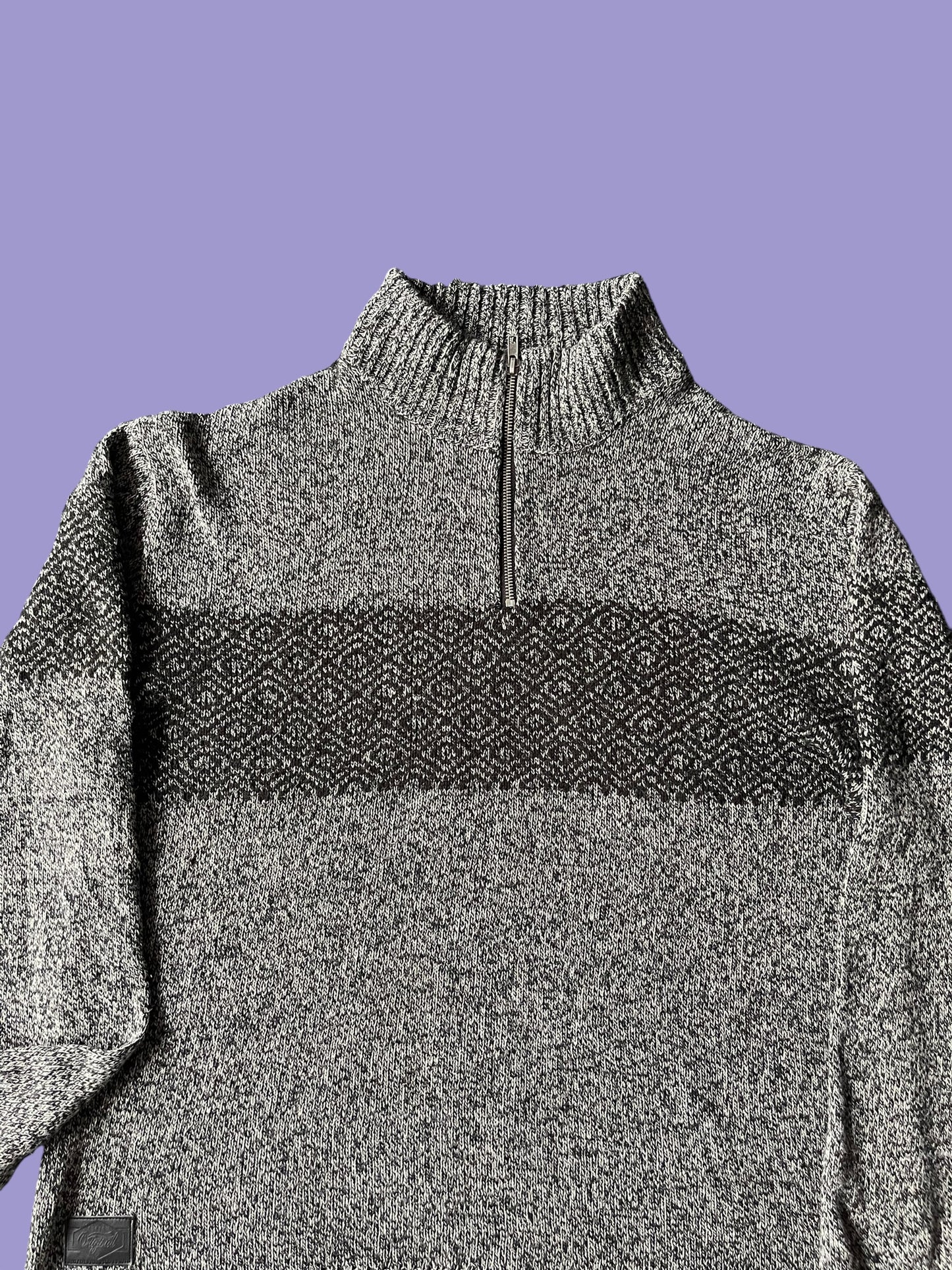 VINTAGE MATCH ACRYLIC QUARTERZIP (L)