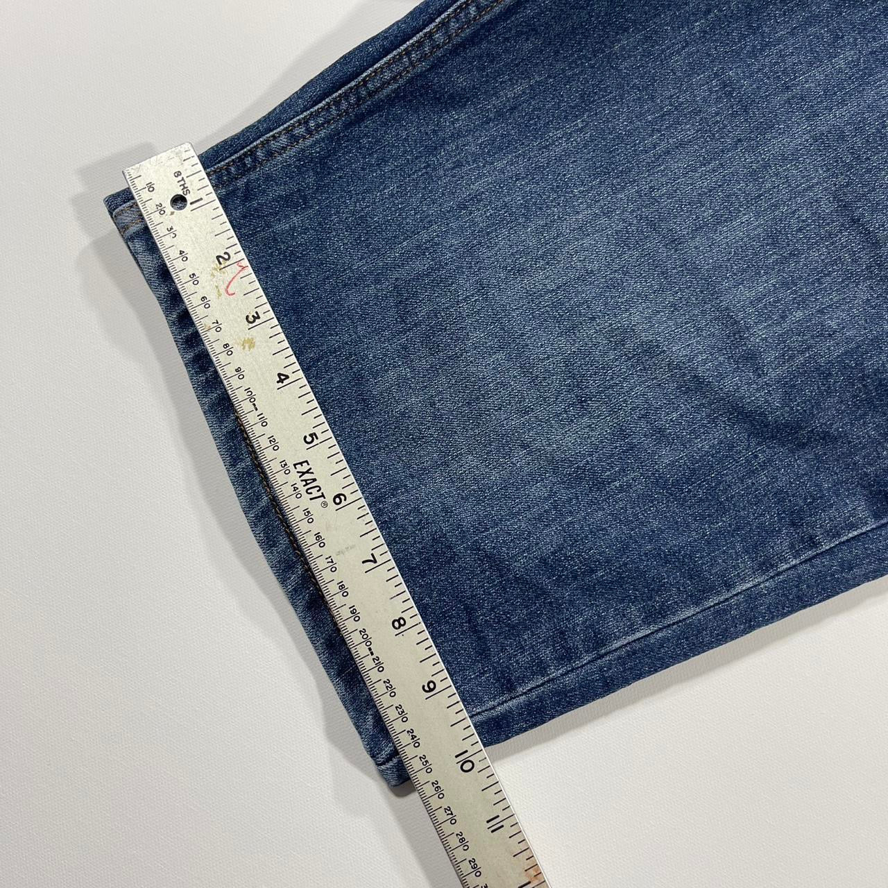 Y2K CHISEL BLUE DENIM JORTS (32)