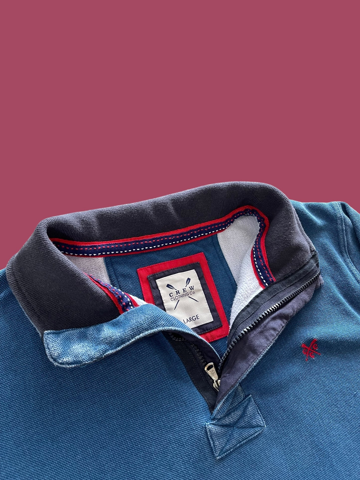 VINTAGE CREW CLOTHING QUARTER ZIP (LARGE)