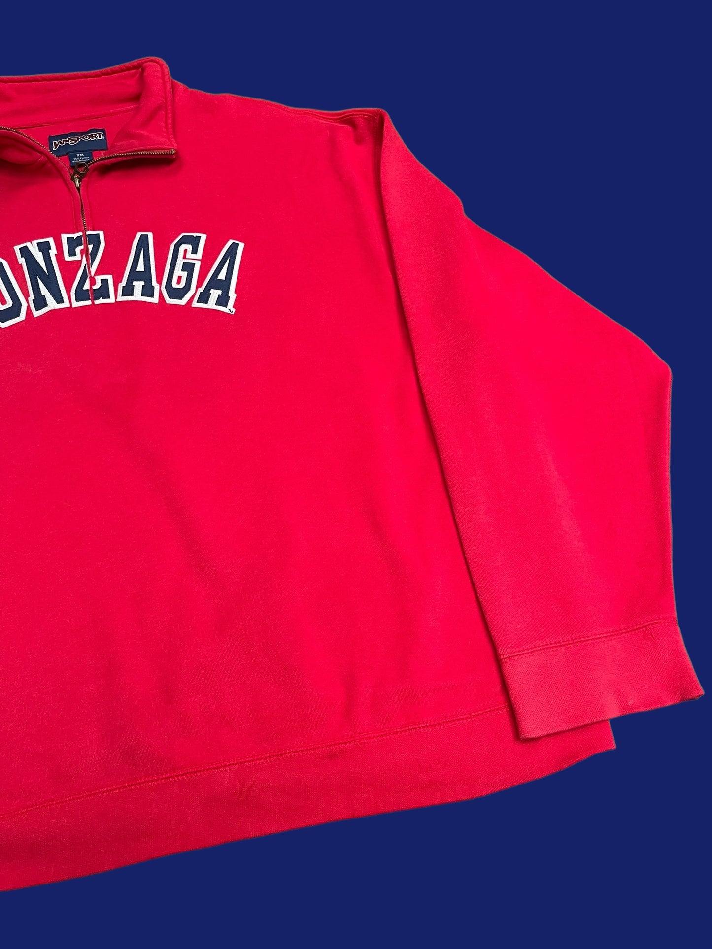 VINTAGE GONZAGA QUARTERZIP (XXL)