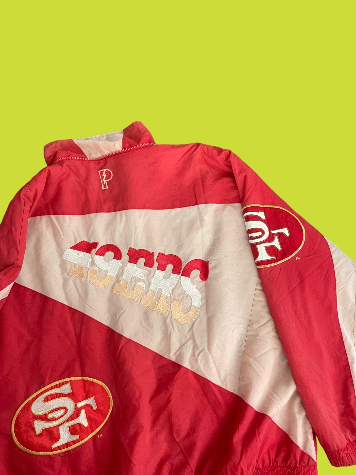 VINTAGE SF 49ERS JACKET BY PRO PLAYER (L TO XL)