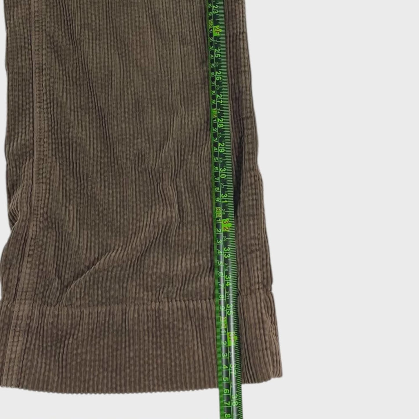 GLASSONS BROWN CORDUROY WIDE LEG TROUSERS (UK10)