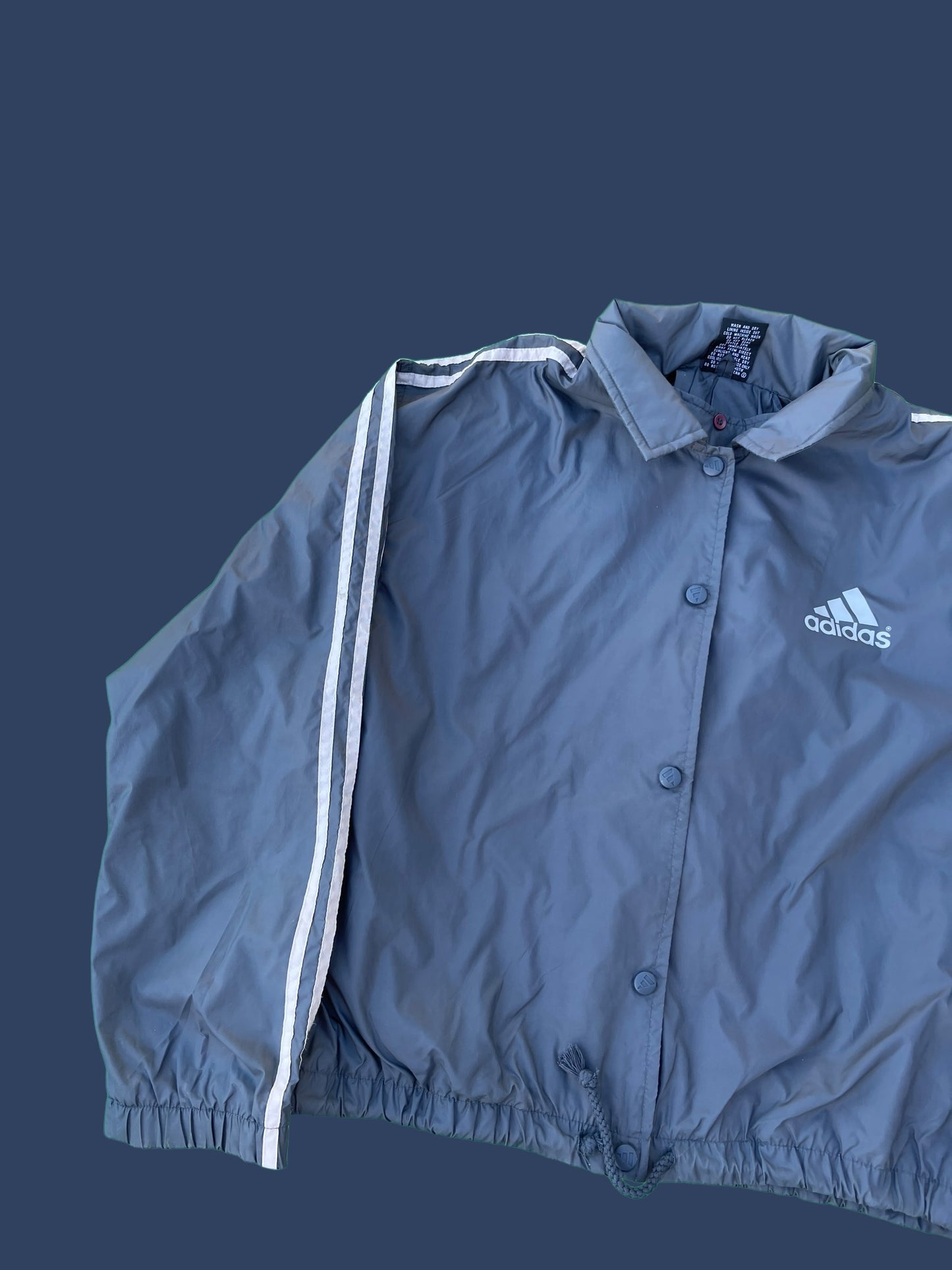 VINTAGE GREY ADIDAS JACKET (M)