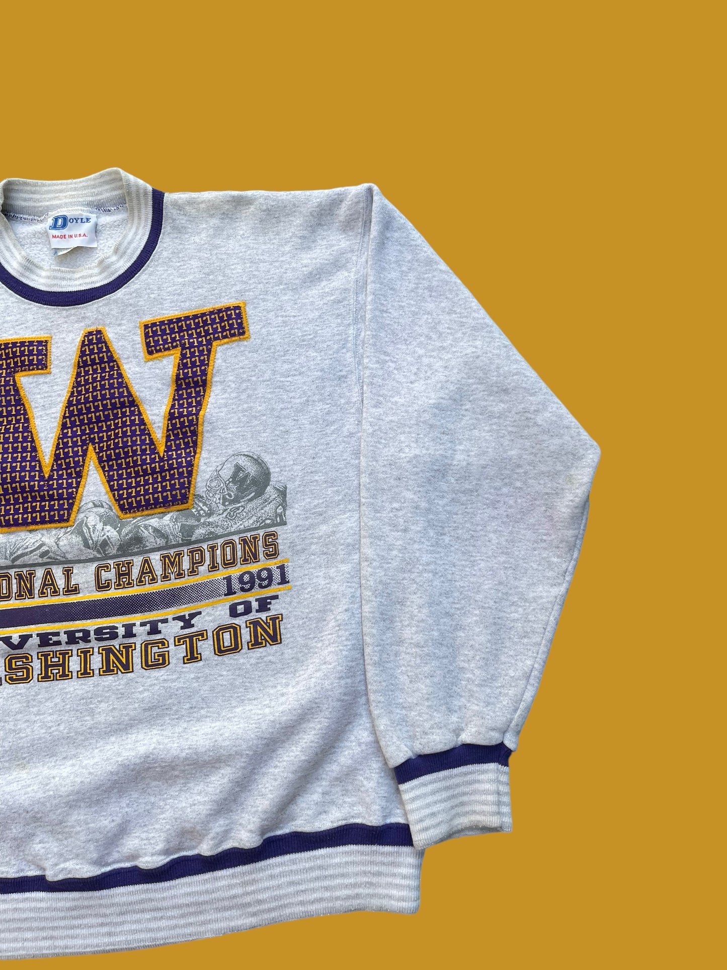 VINTAGE 91 WASHINGTON CHAMPIONS CREWNECK (L)