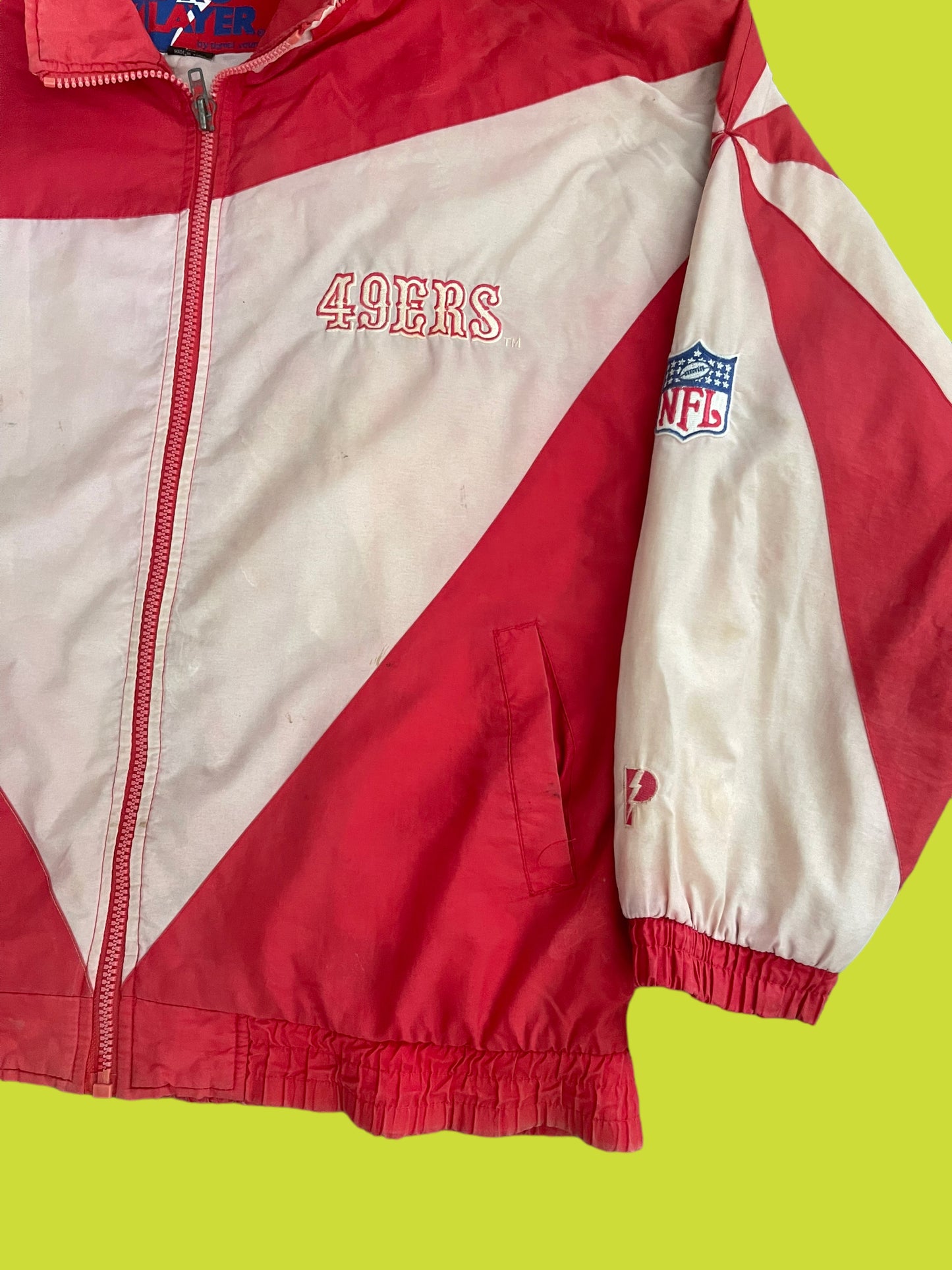 VINTAGE SF 49ERS JACKET BY PRO PLAYER (L TO XL)