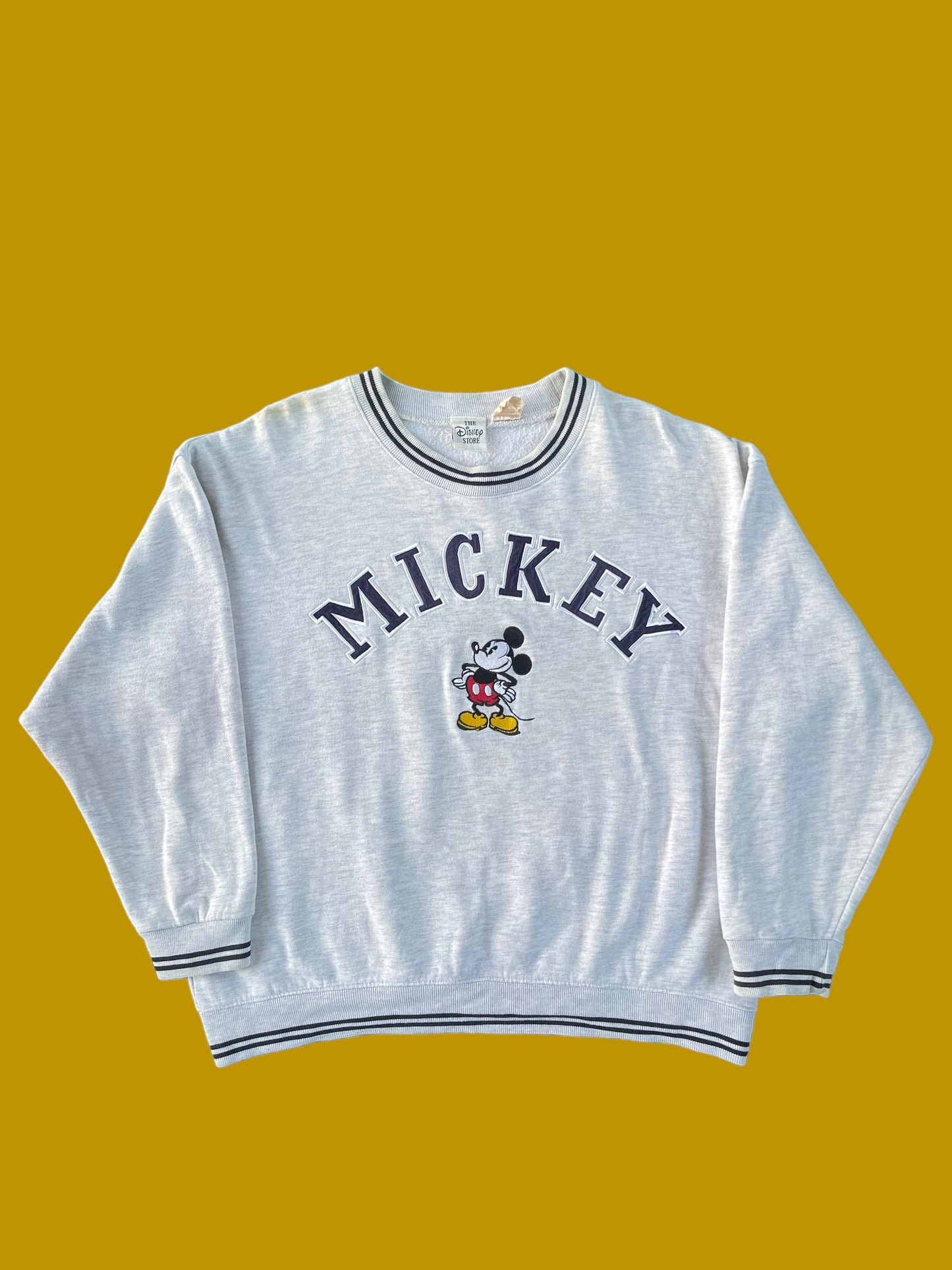 VINTAGE EMBROIDERED MICKEY CREWNECK (M/L)