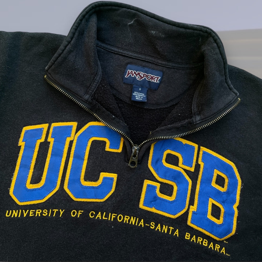 VINTAGE UCSB QUARTERZIP BY JANSPORT