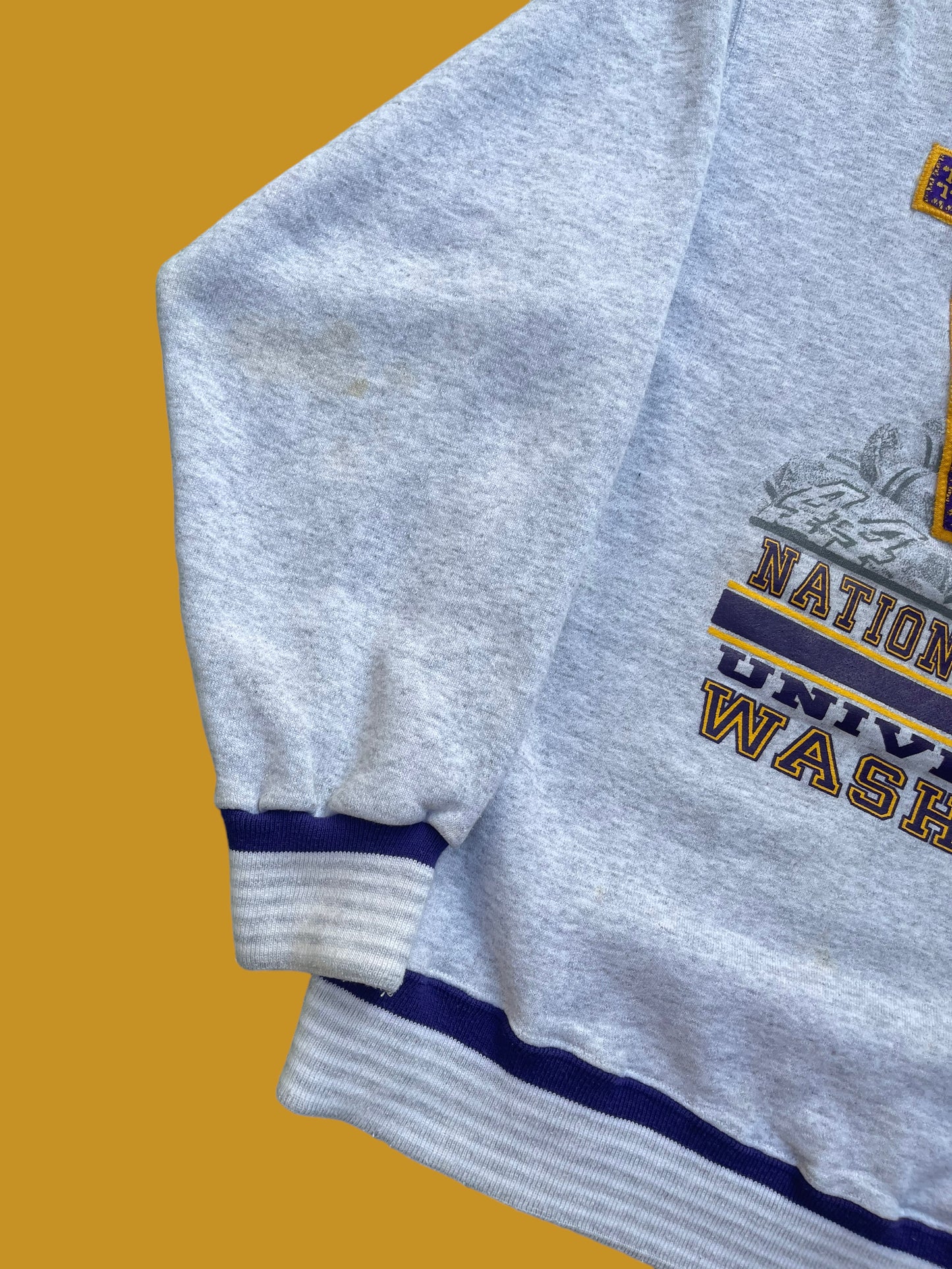 VINTAGE 91 WASHINGTON CHAMPIONS CREWNECK (L)
