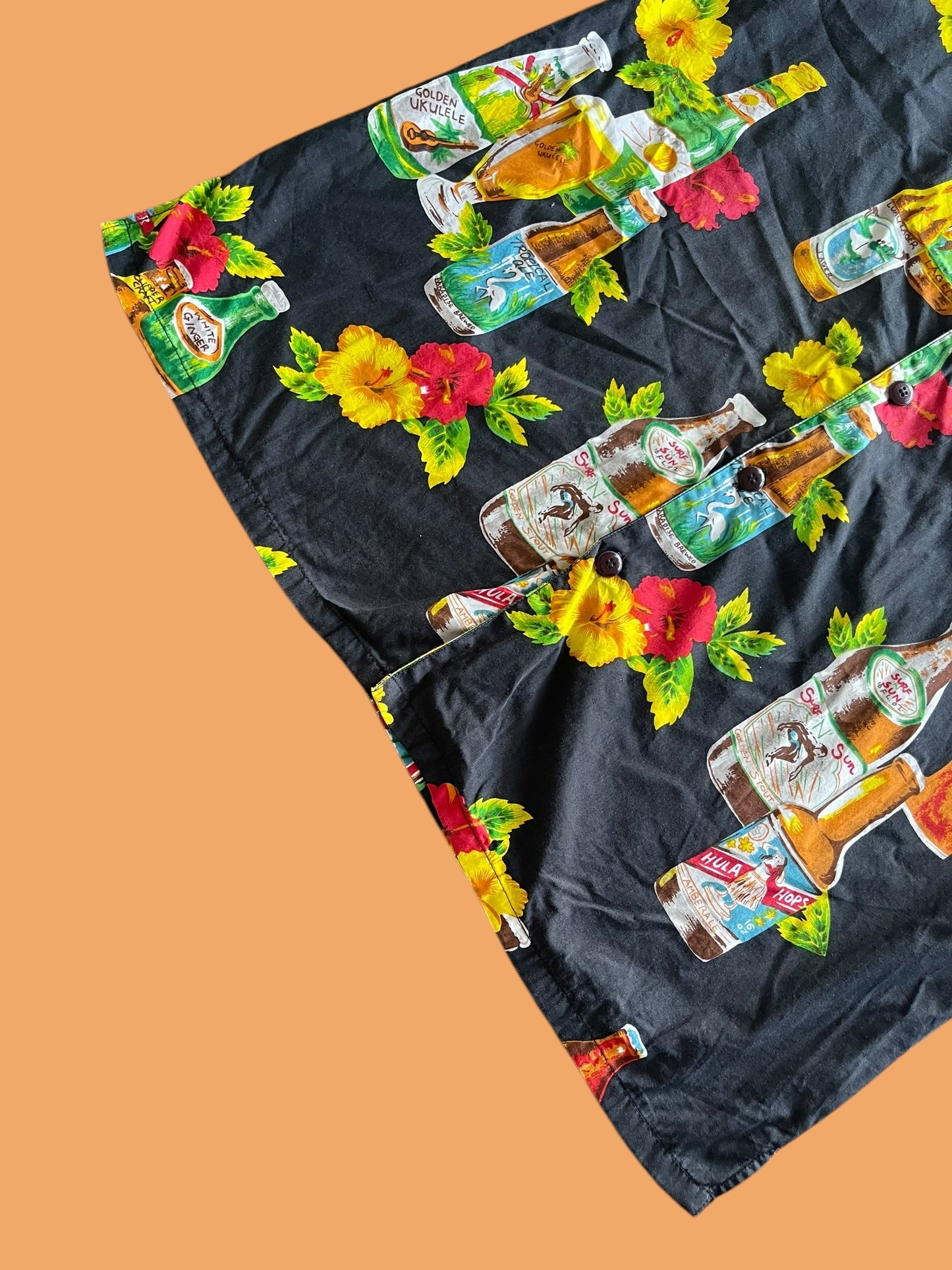 VINTAGE TROPICAL BEER BUTTON UP SHIRT (XL)