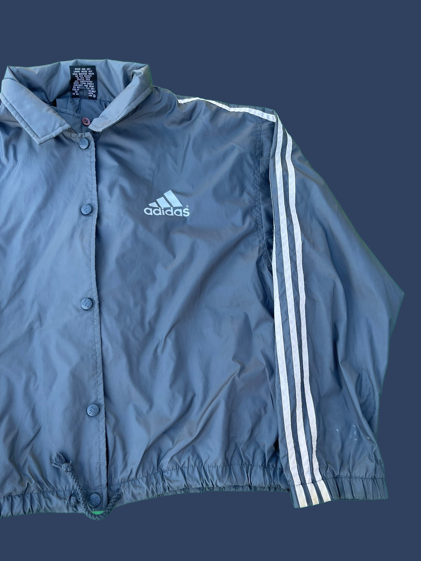 VINTAGE GREY ADIDAS JACKET (M)