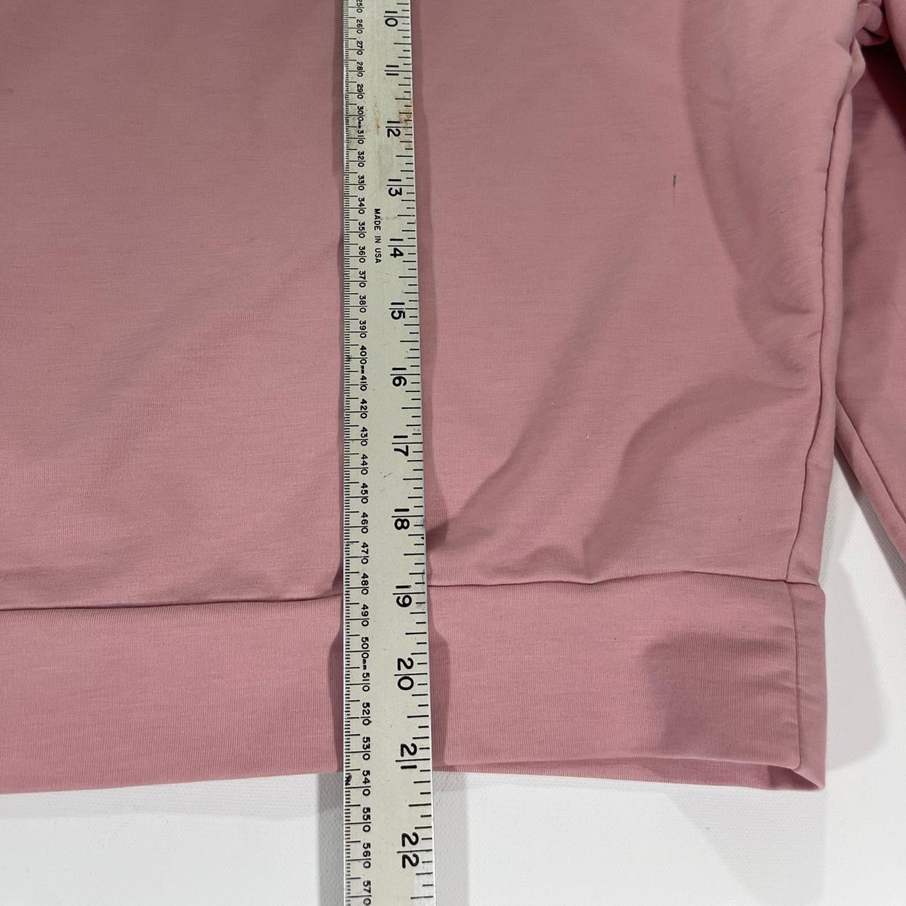 PUMA CROPPED PINK CREWNECK SWEATSHIRT (L)