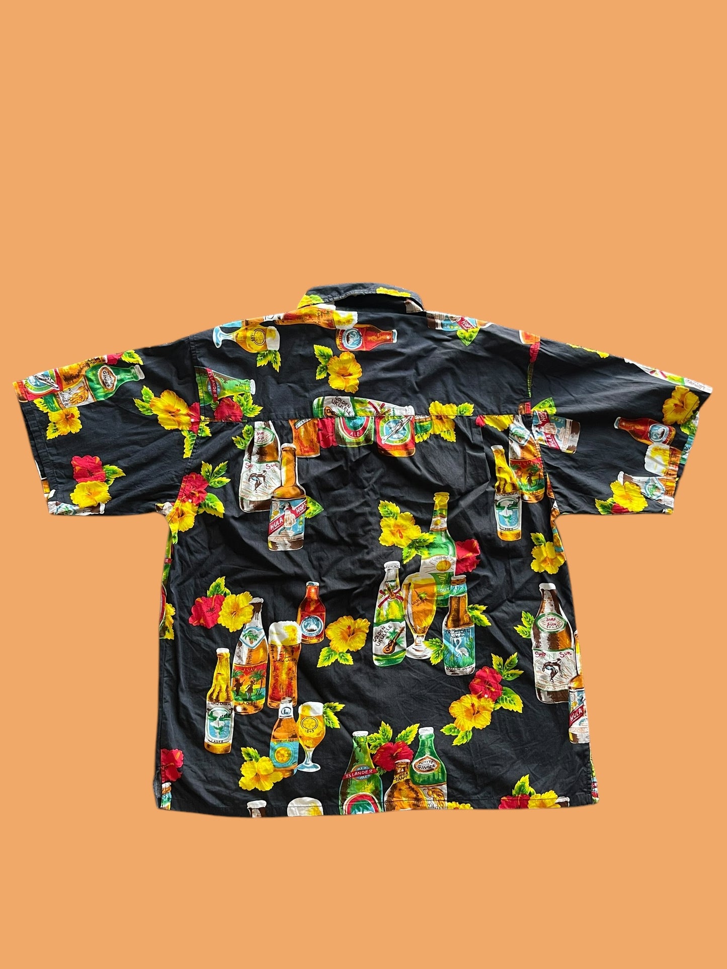 VINTAGE TROPICAL BEER BUTTON UP SHIRT (XL)