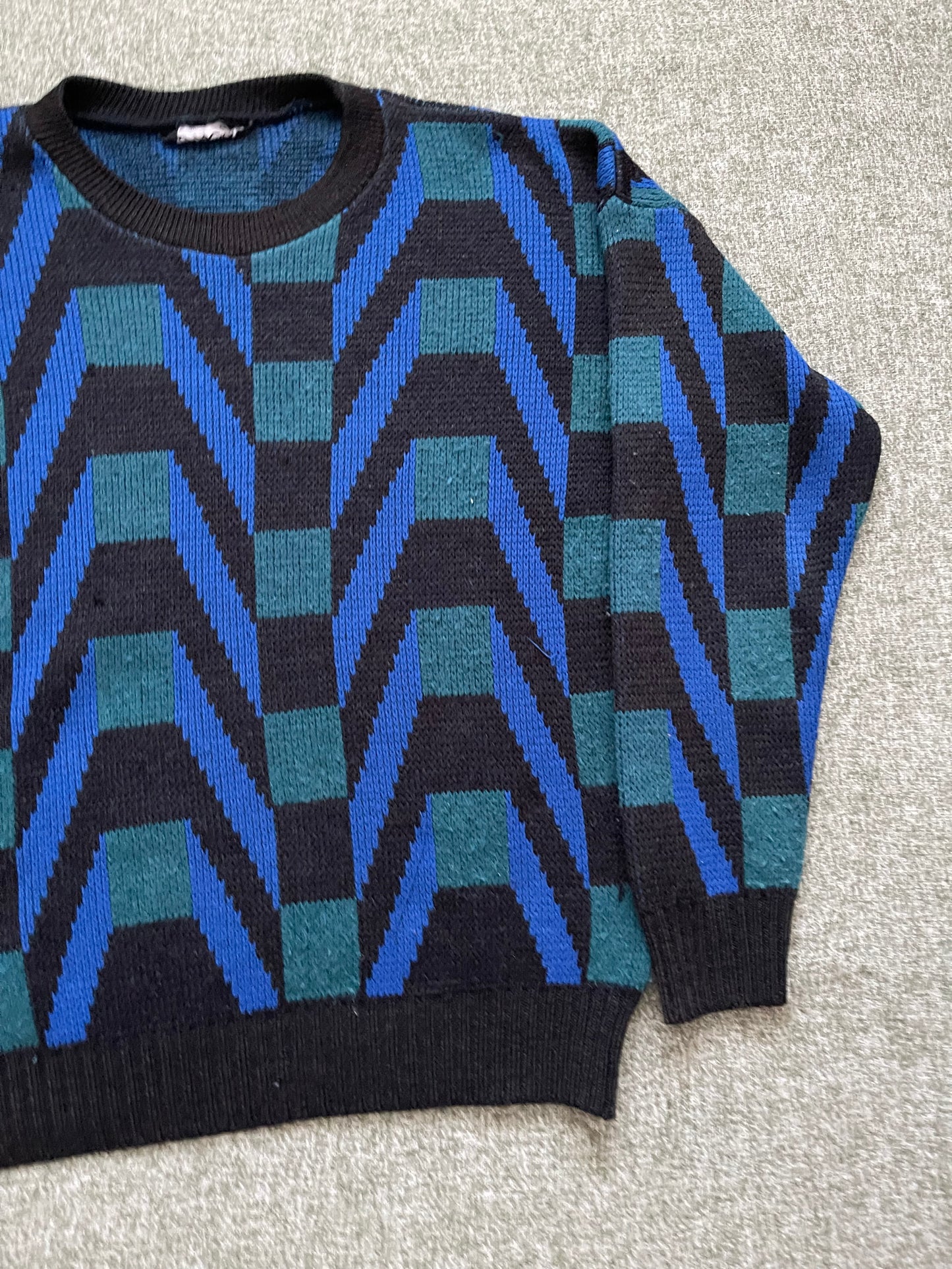 VINTAGE BROGUES SWEATER (M)