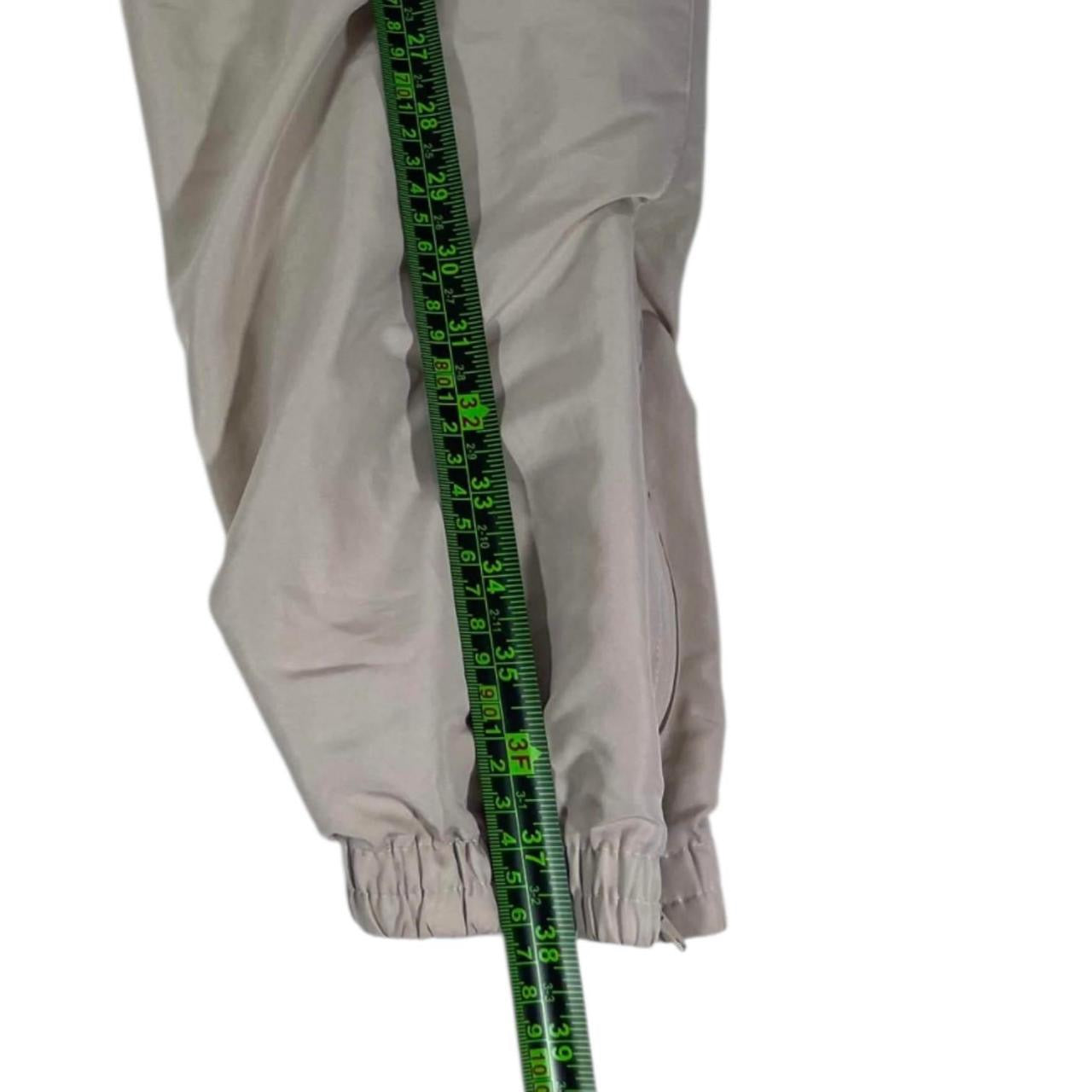 VINTAGE UMBRO TAN & CREAM TRACK PANTS (L)