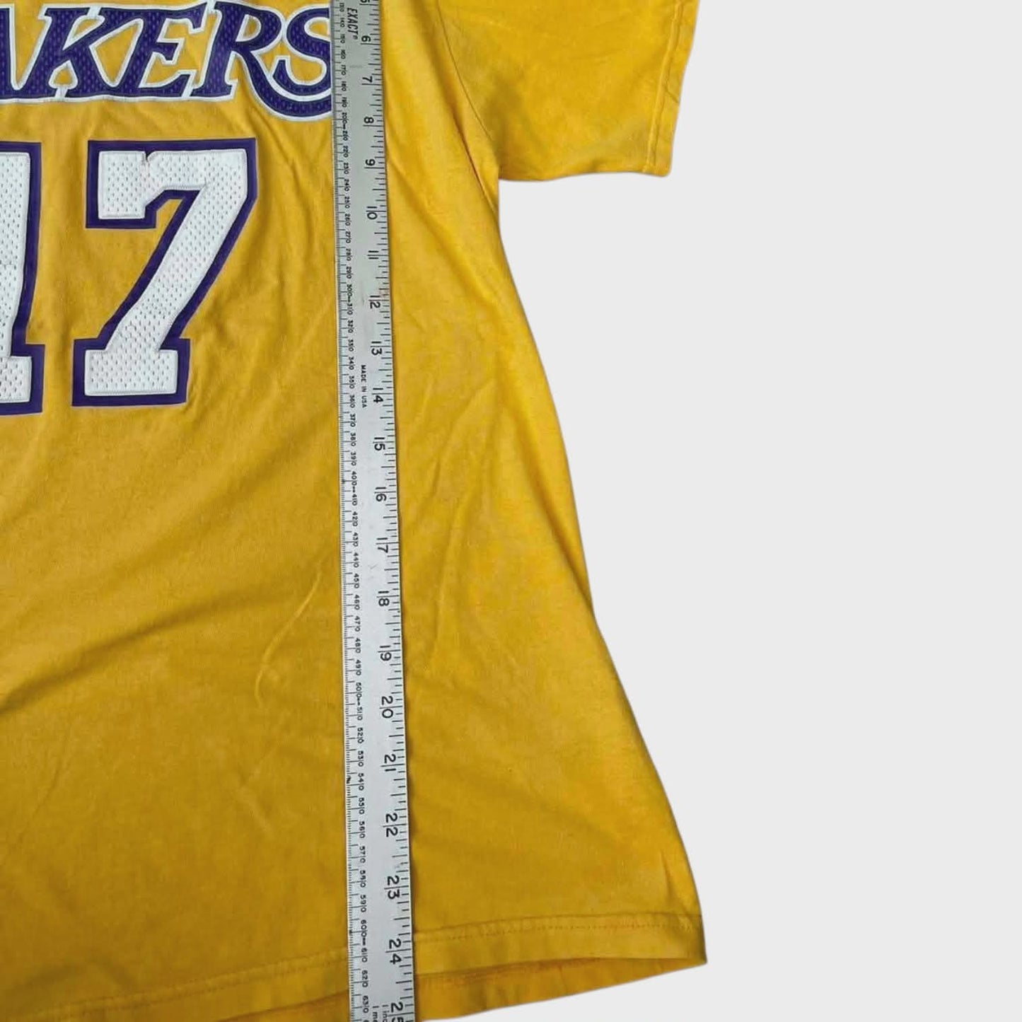 ADIDAS YELLOW LAKERS JERSEY (M)