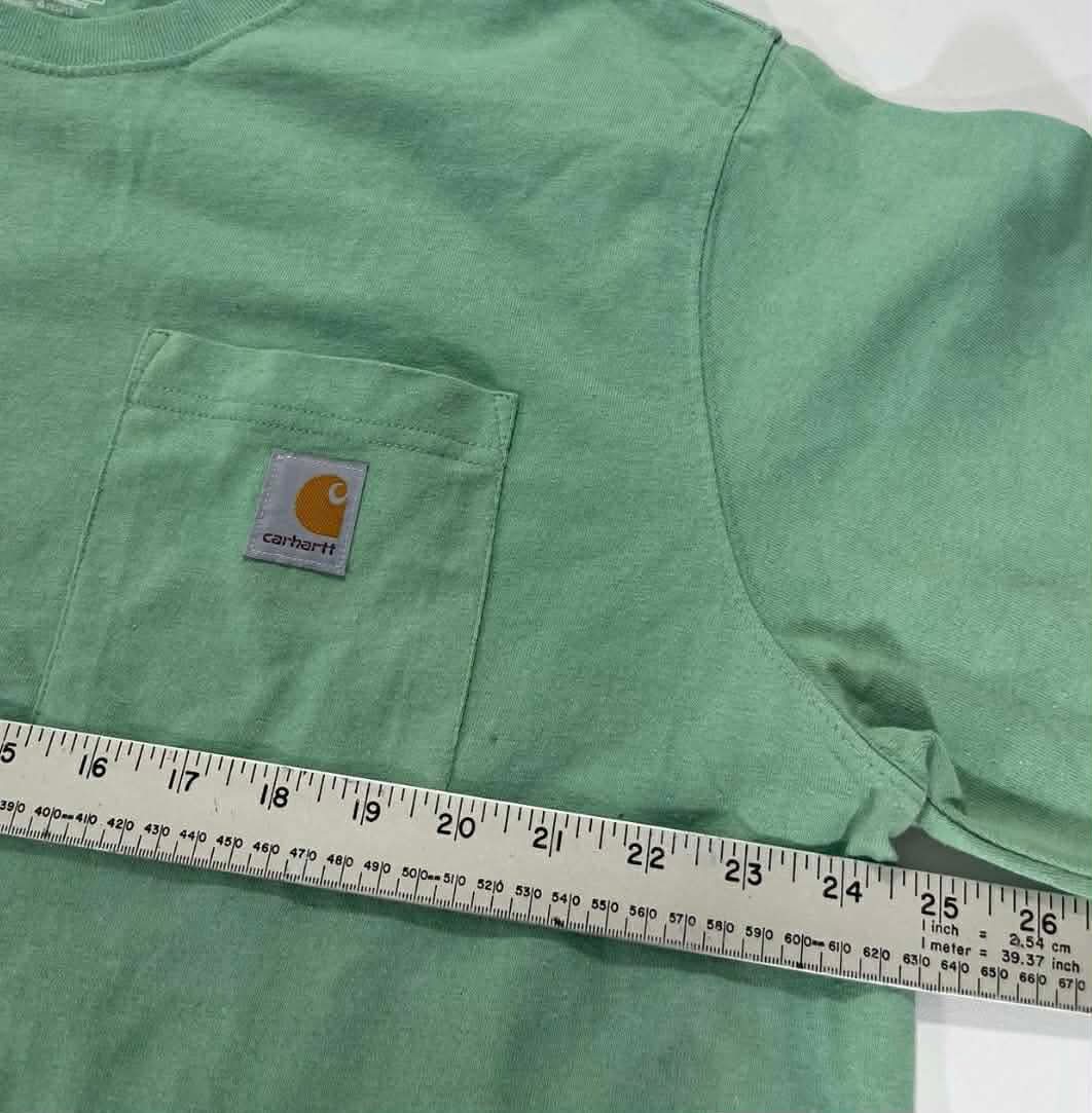 VINTAGE CARHARTT GREEN POCKET TEE (XL)