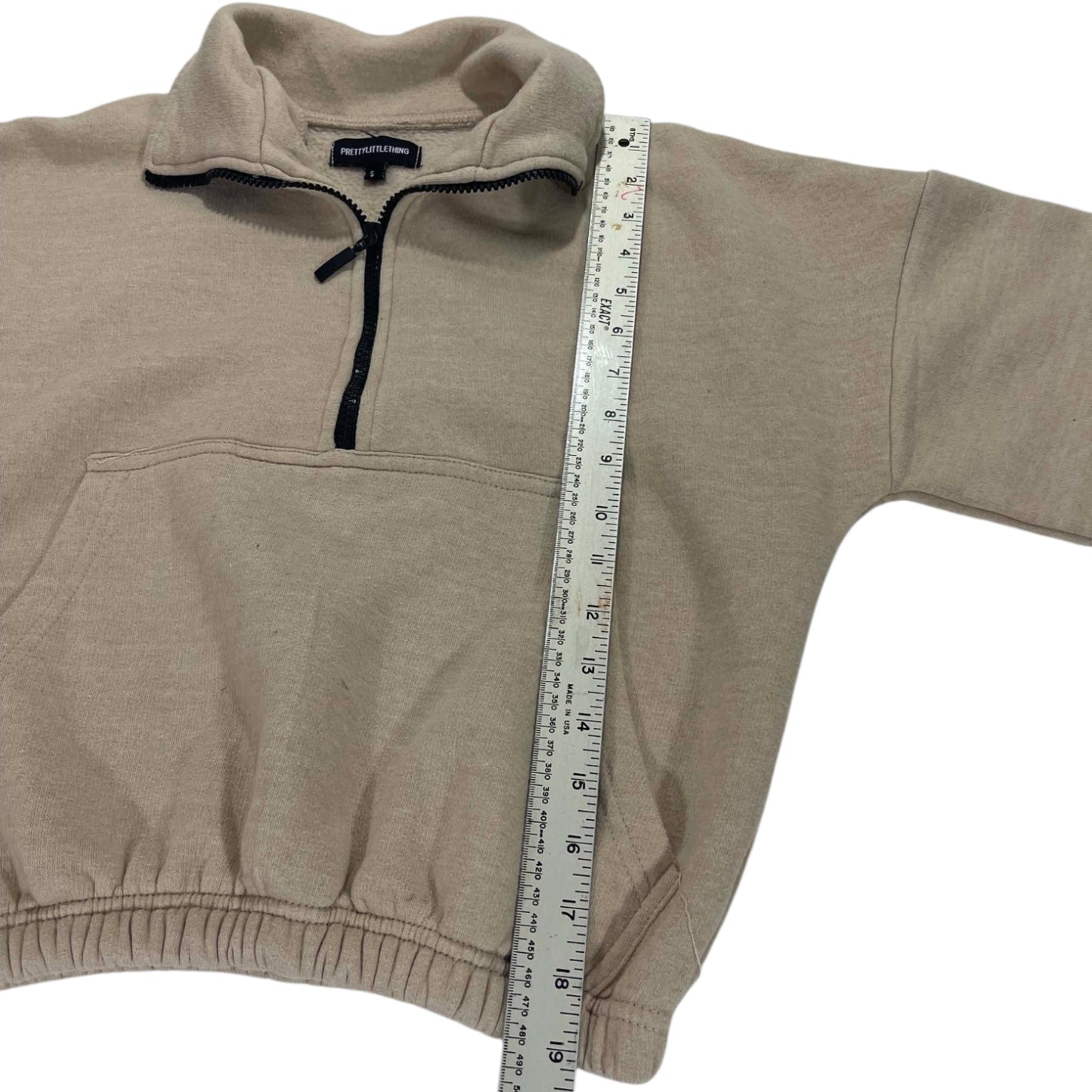 PRETTY LITTLE THING CROPPED QUARTER ZIP (S-M)