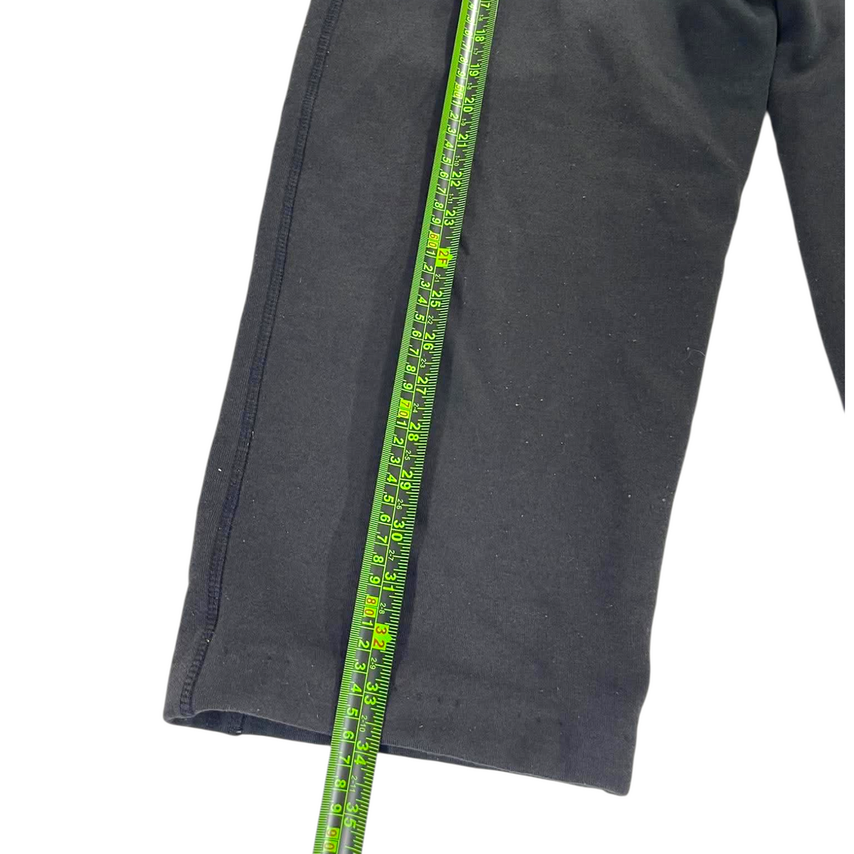 CHISEL 3/4 BLACK BAGGY SWEATPANTS (L)