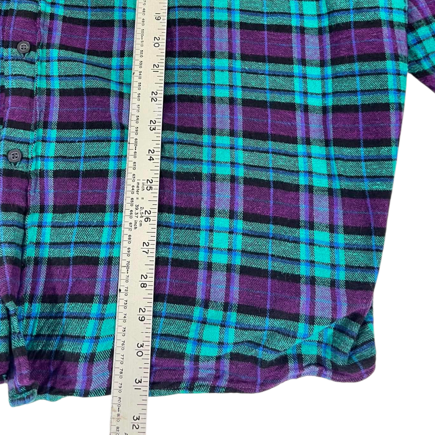 VINTAGE CASUAL CLUB PURPLE PLAID FLANNEL SHIRT (XXL-XXXL)