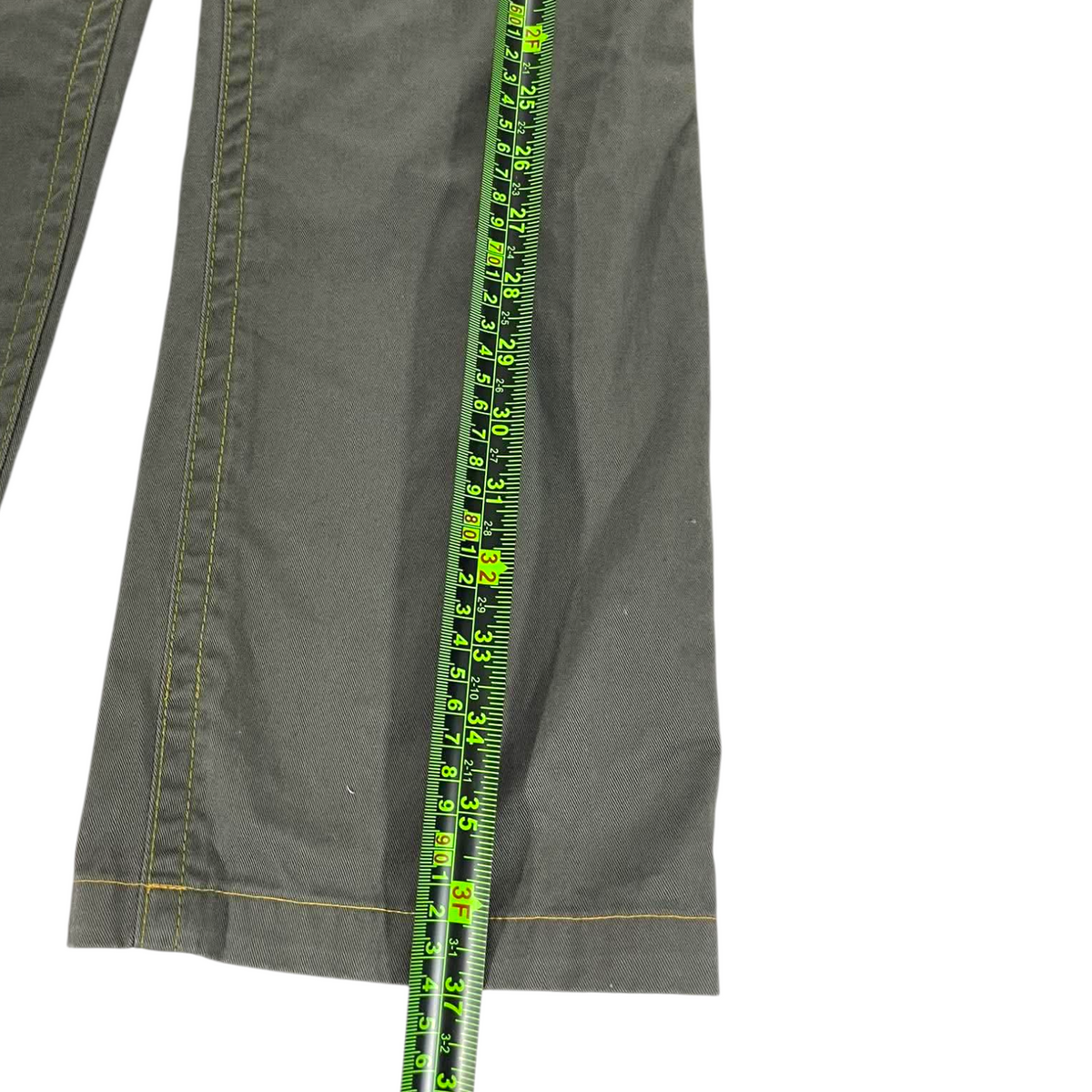 Y2K EVISU GREEN JEANS (31)
