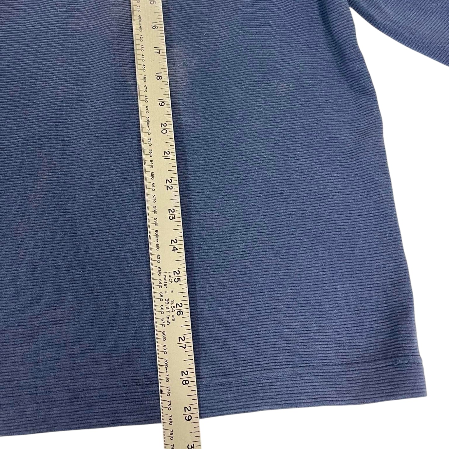 VINTAGE NAVY BLUE QUARTER ZIP SWEATSHIRT (L-XL)