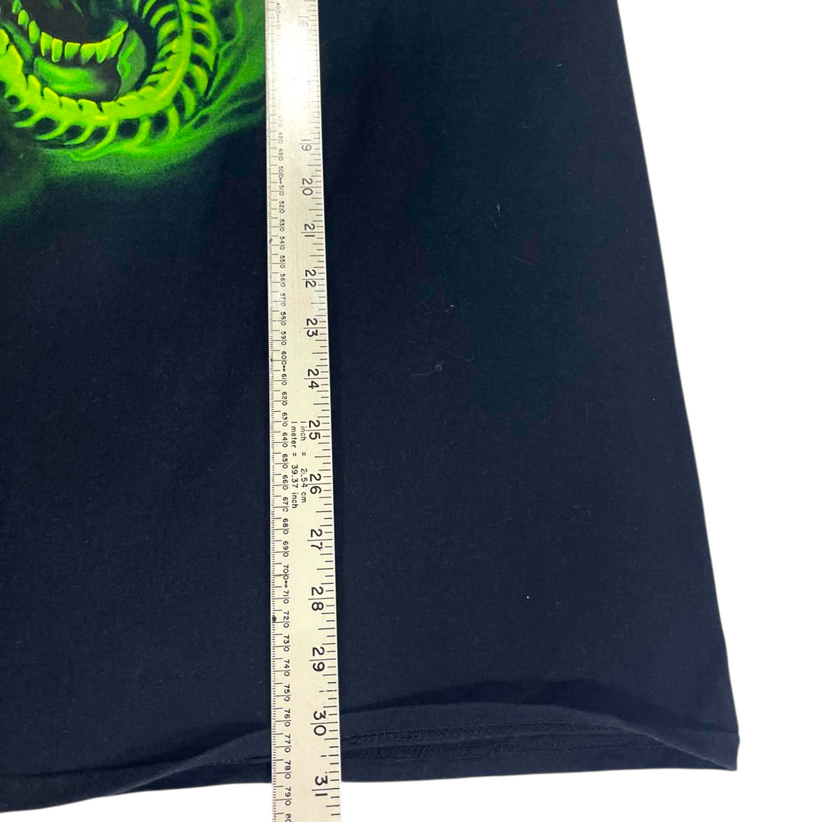 Y2K GREEN SKULL T-SHIRT (XL)