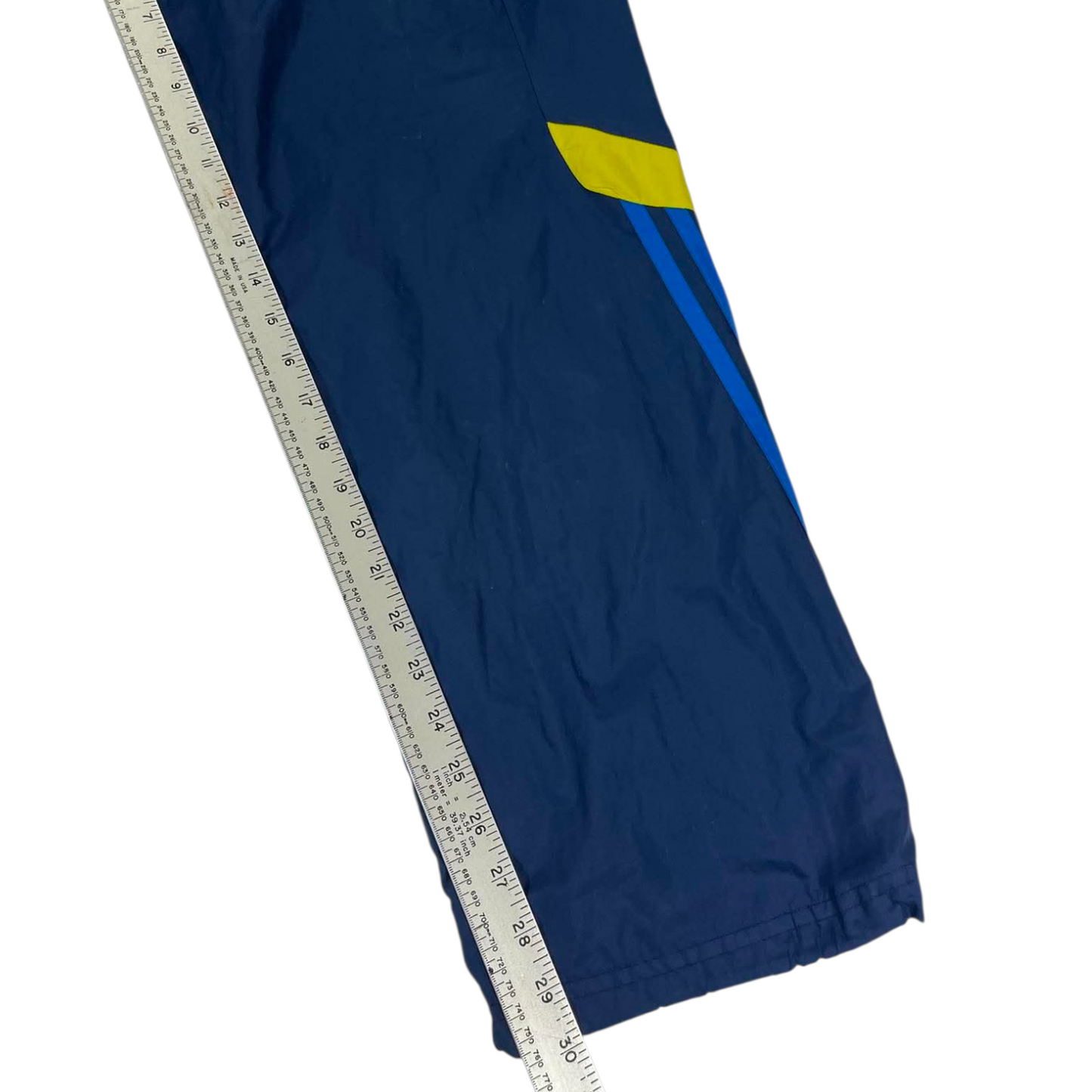 VINTAGE ADIDAS NAVY TRACK PANTS (L)