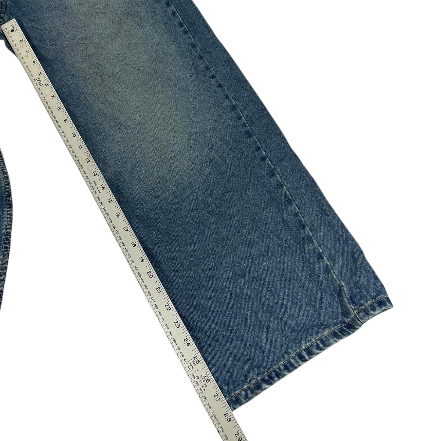 VINTAGE BAGGY BLUE DENIM JEANS (32)