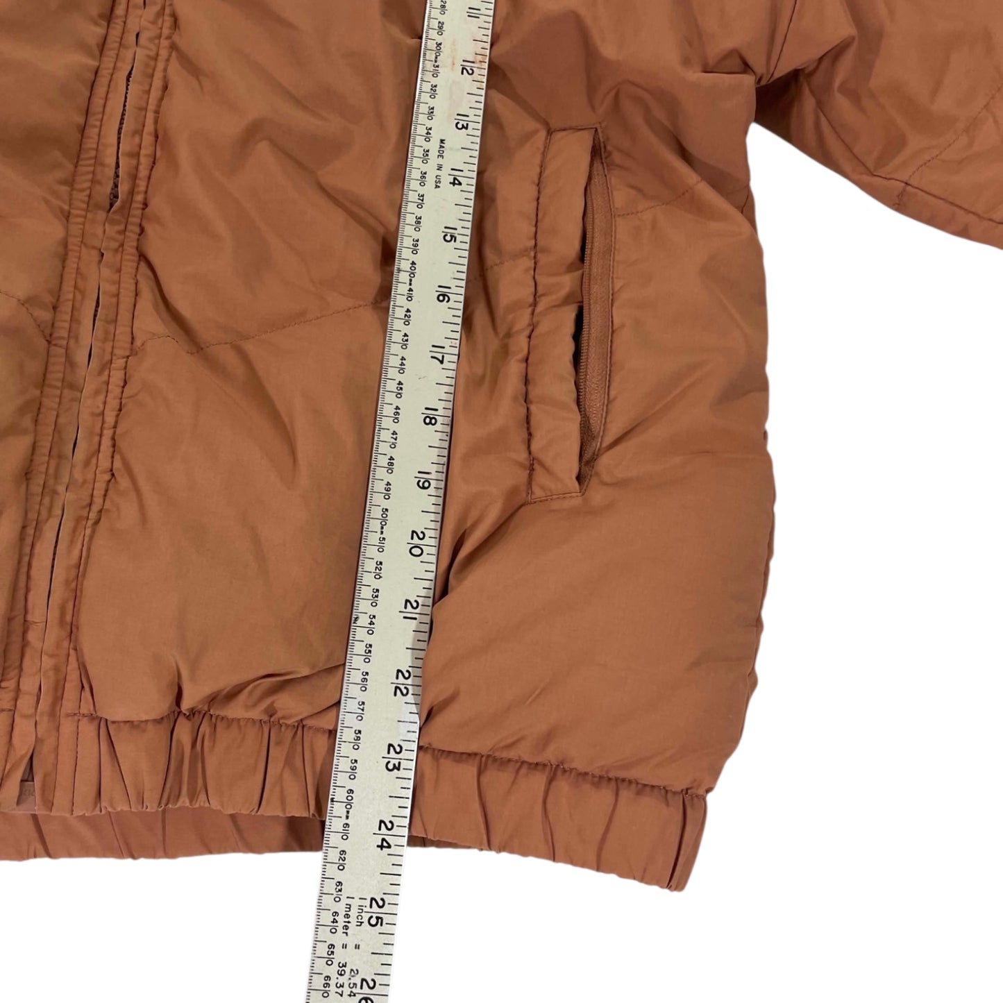 SEED HERITAGE BROWN PUFFER JACKET (UK10)