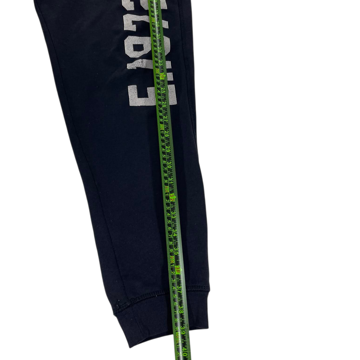 Y2K ECKO UNLTD SWEATPANTS WITH GREY WAISTBAND AND DRAWSTRING (L)