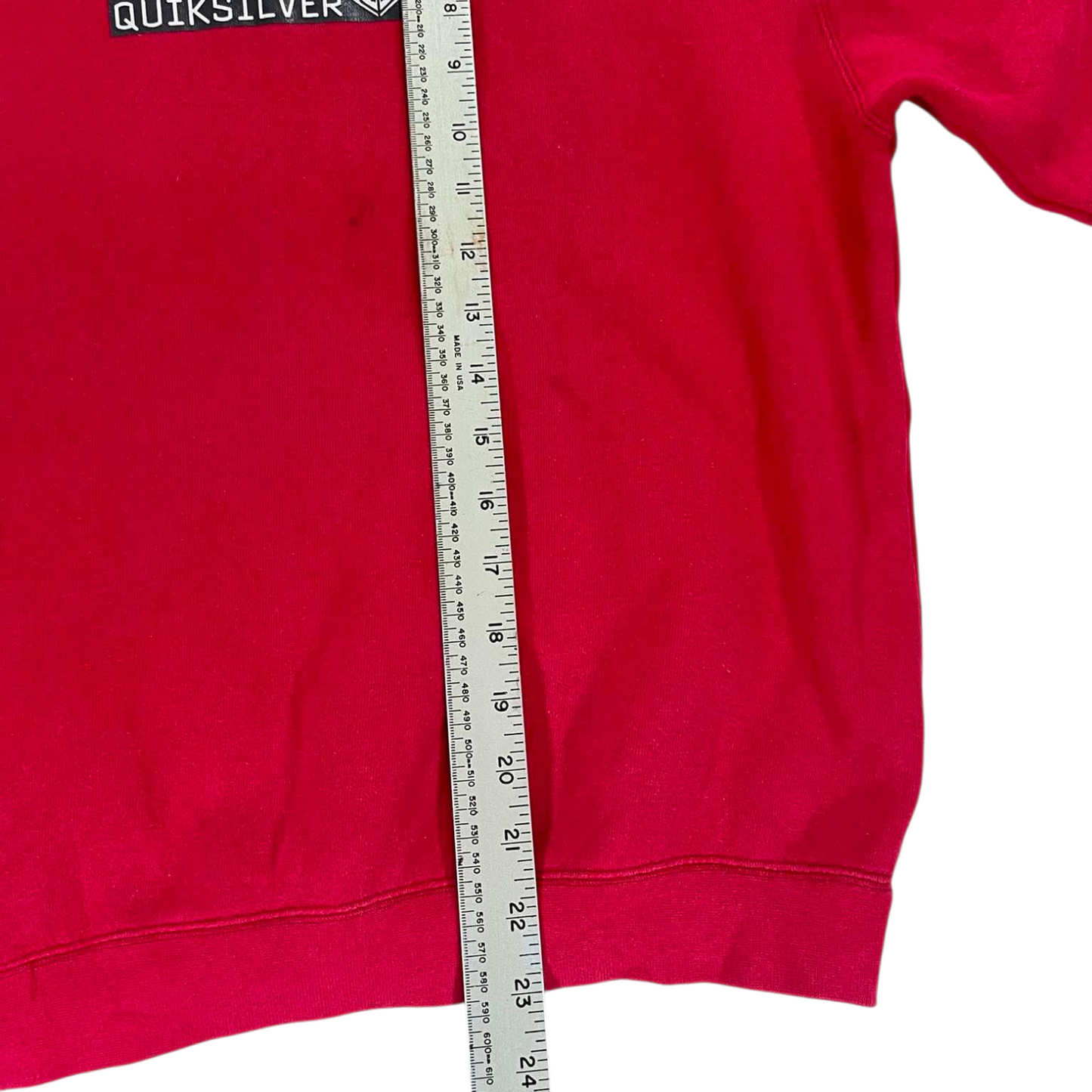 QUICKSILVER RED CREWNECK SWEATSHIRT (M)