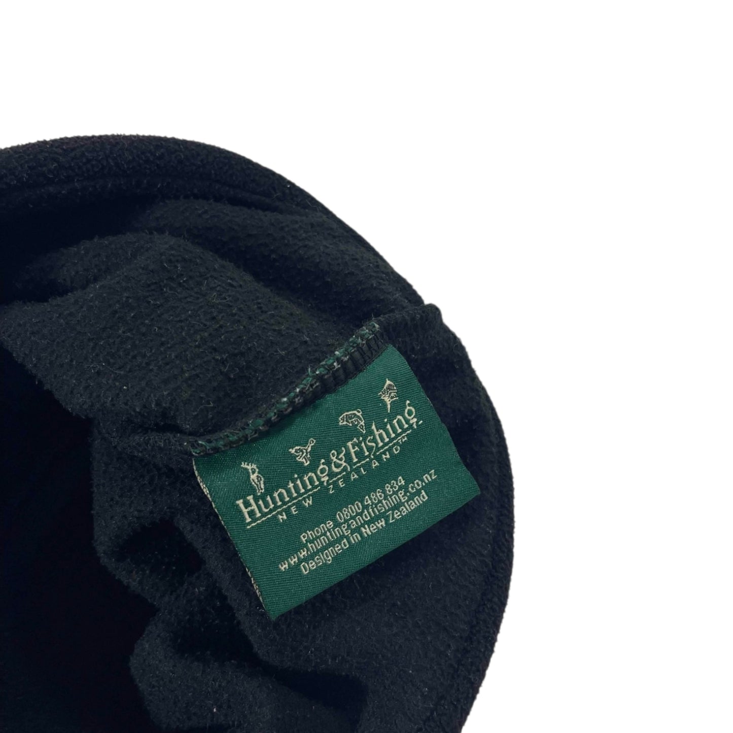 HUNTING & FISHING NEW ZEALAND BLACK BEANIE