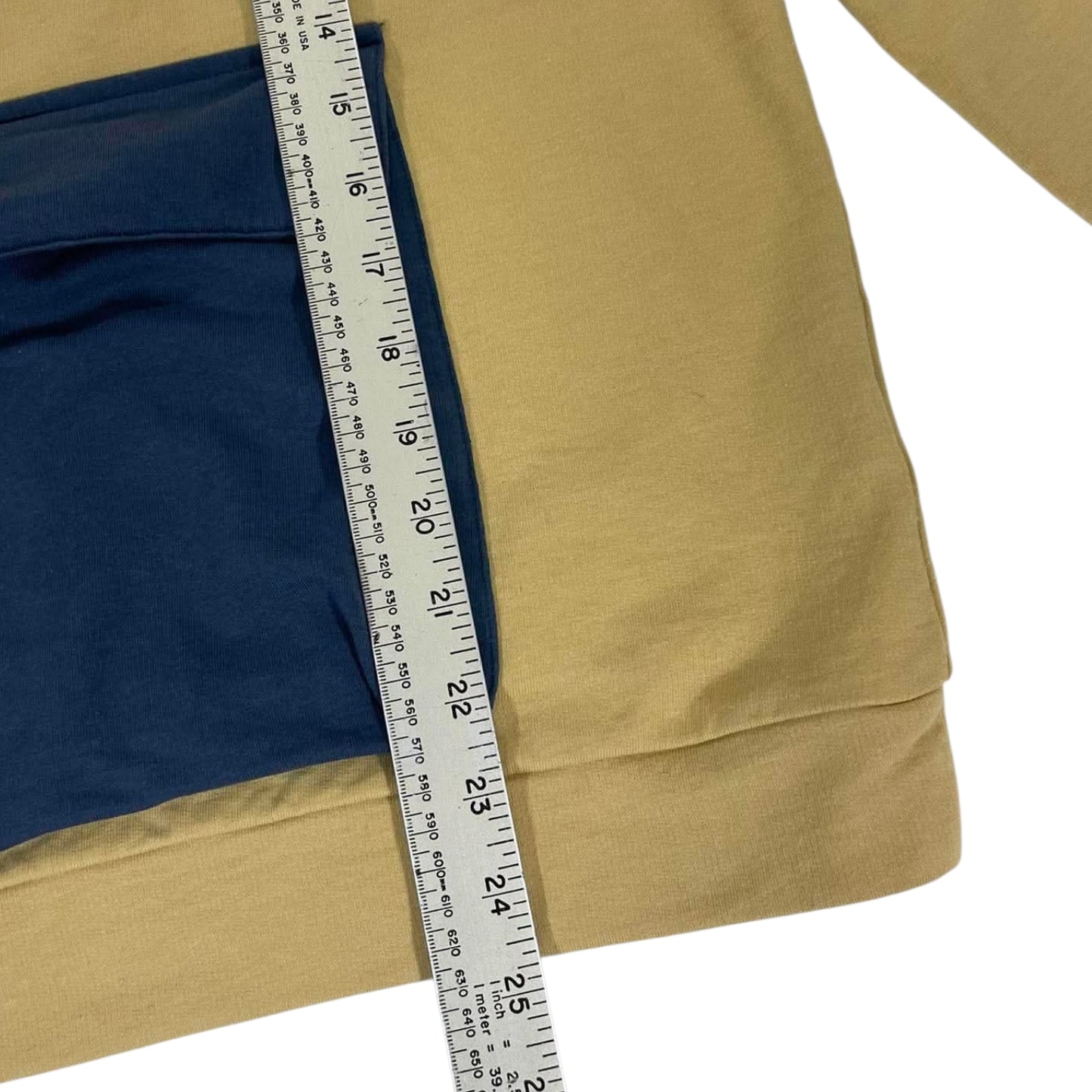 KAPPA MUSTARD AND BLUE HOODIE (M)