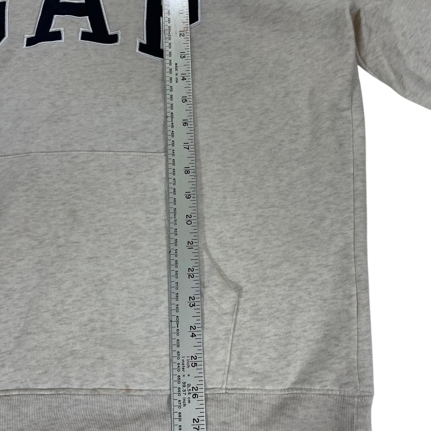 VINTAGE EMBROIDERED GAP HOODIE (L)