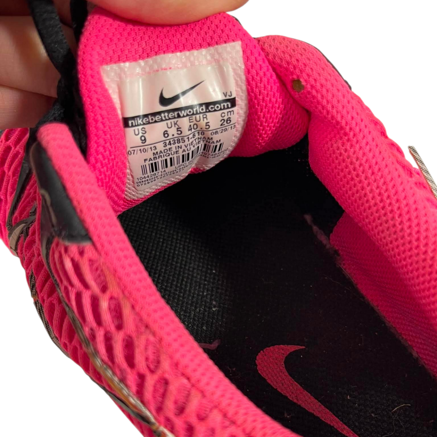 NIKE AIR MAX TORCH 4 PINK TRAINERS (US 9)