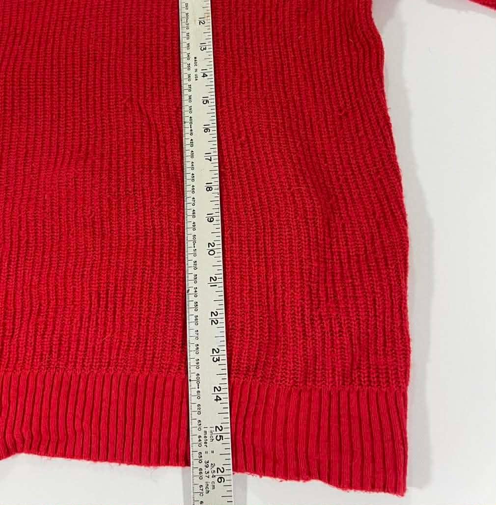 VINTAGE TOMMY HILFIGER RED SWEATER ( WOMENS-L )
